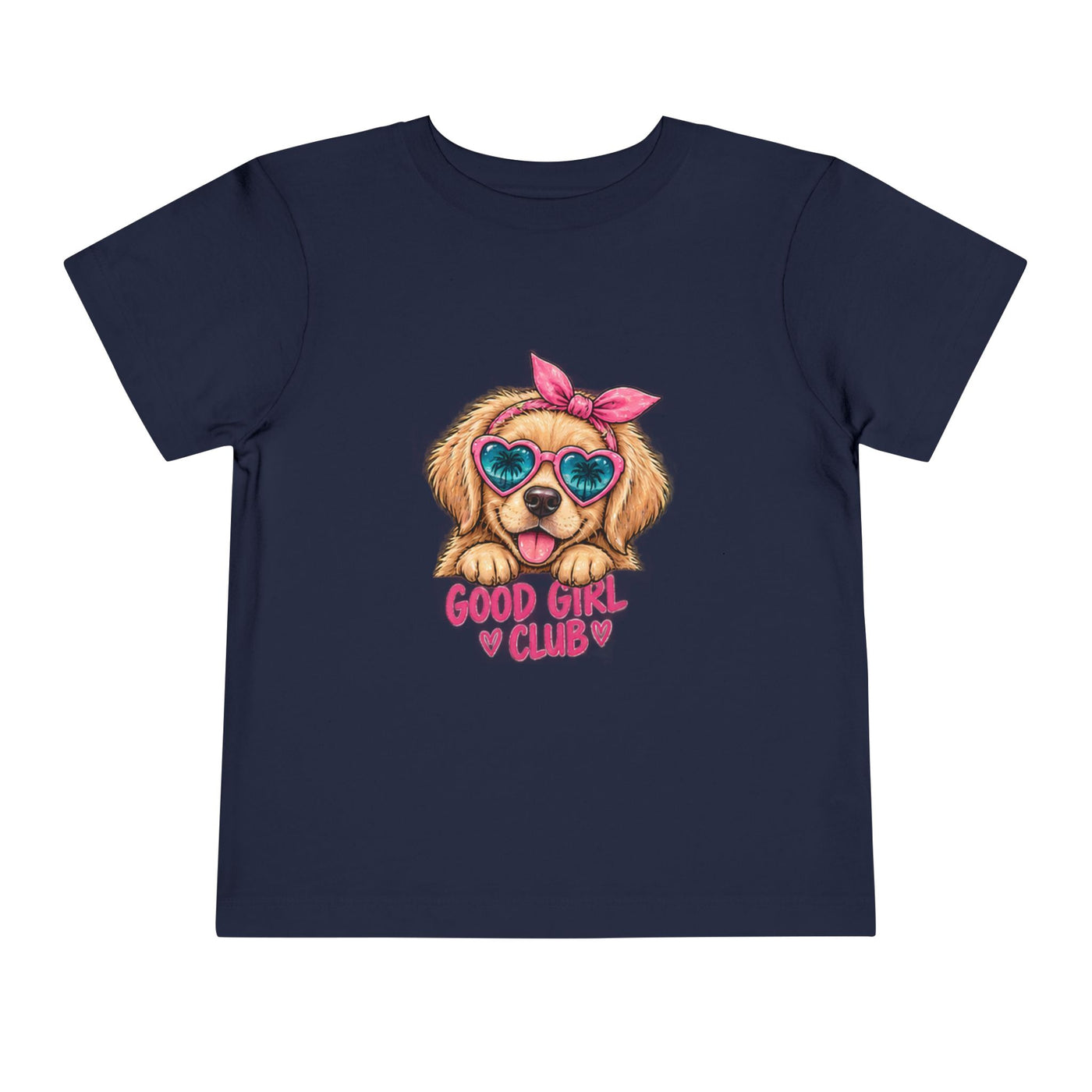 Toddler Tee — "Good Girl Club" Puppy Graphic Kids T‑Shirt