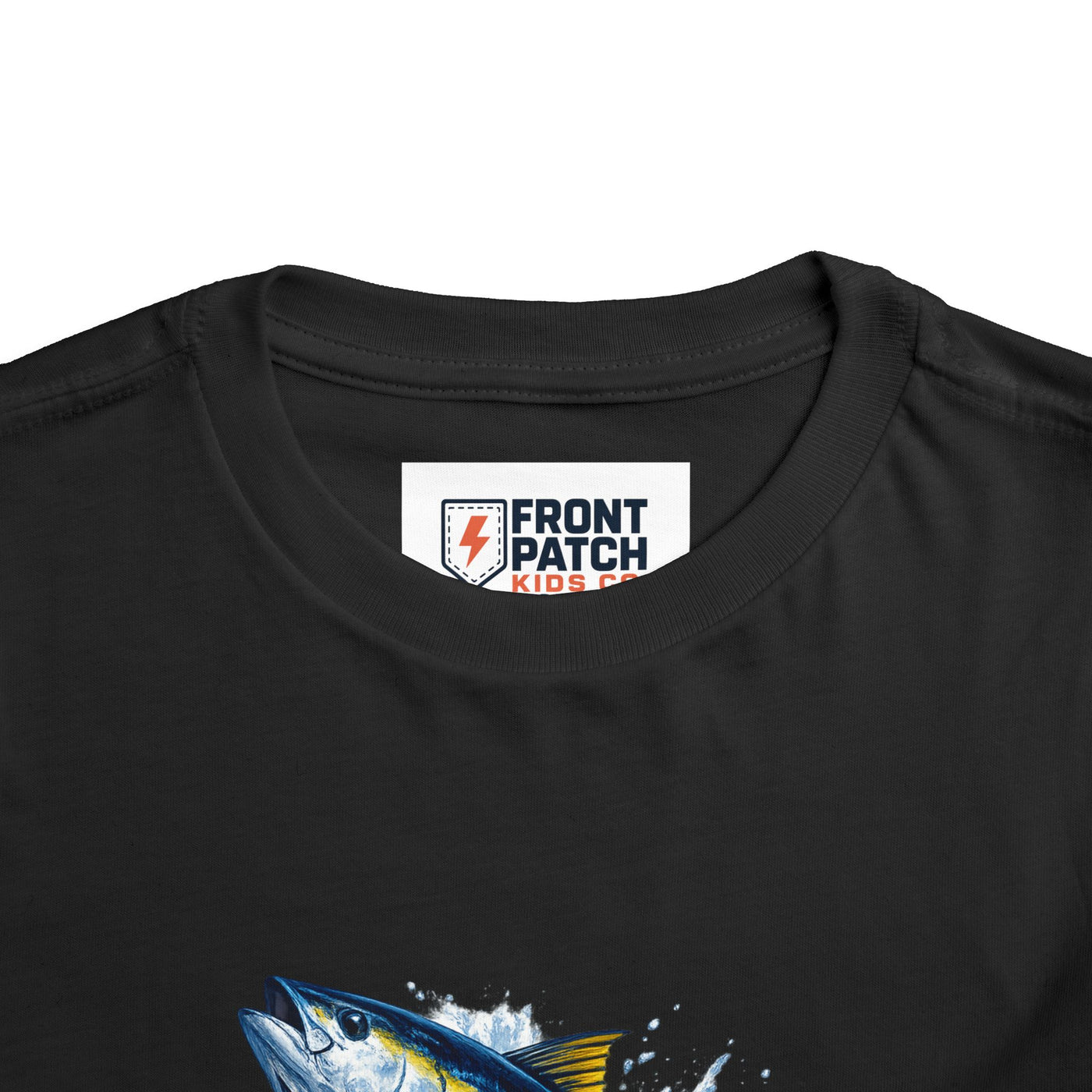 Toddler Tee — Leaping Yellowfin Tuna Splash Graphic