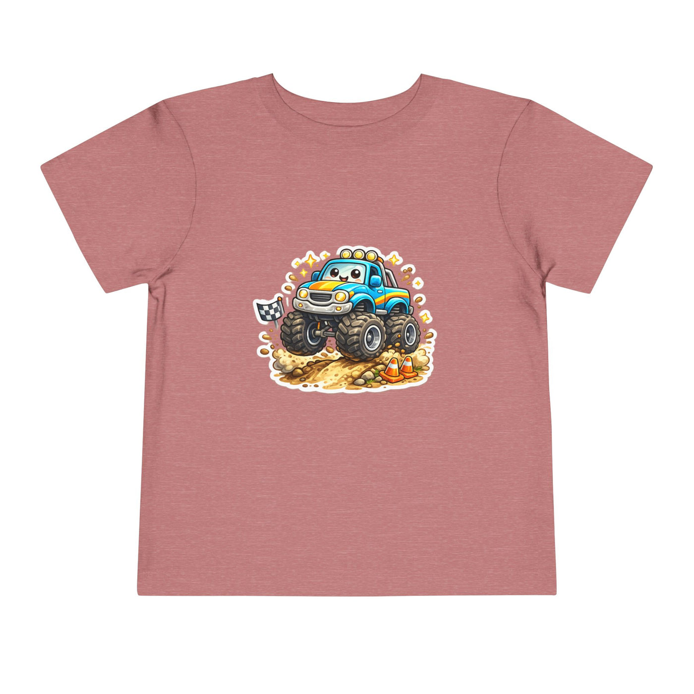 Toddler Monster Truck Tee – Cute Blue Off-Road Car Shirt for Kids