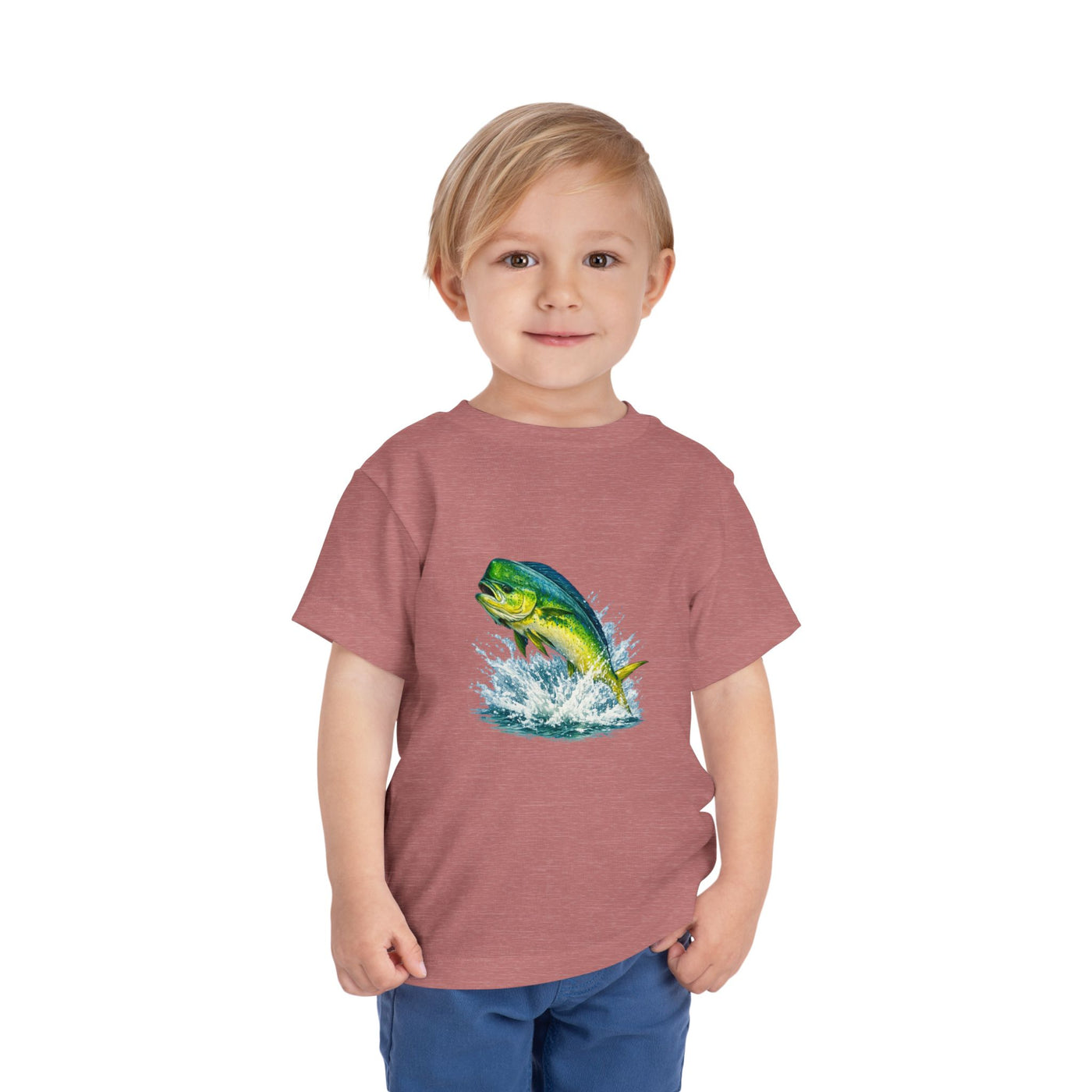 Toddler Tee — Colorful Leaping Mahi Mahi Fish Graphic