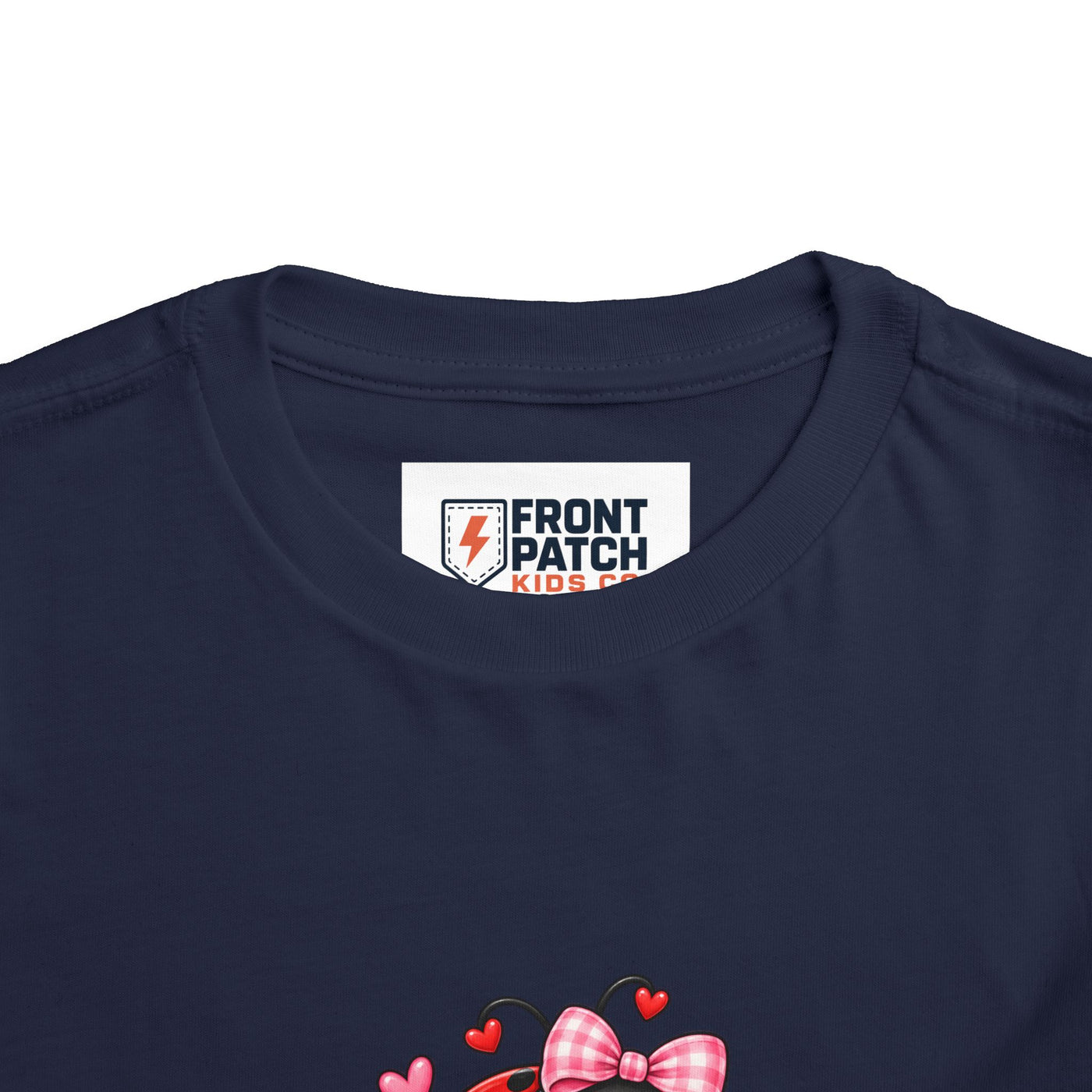 Cute Ladybug Toddler Tee — "Lucky Little Ladybug" Floral Graphic