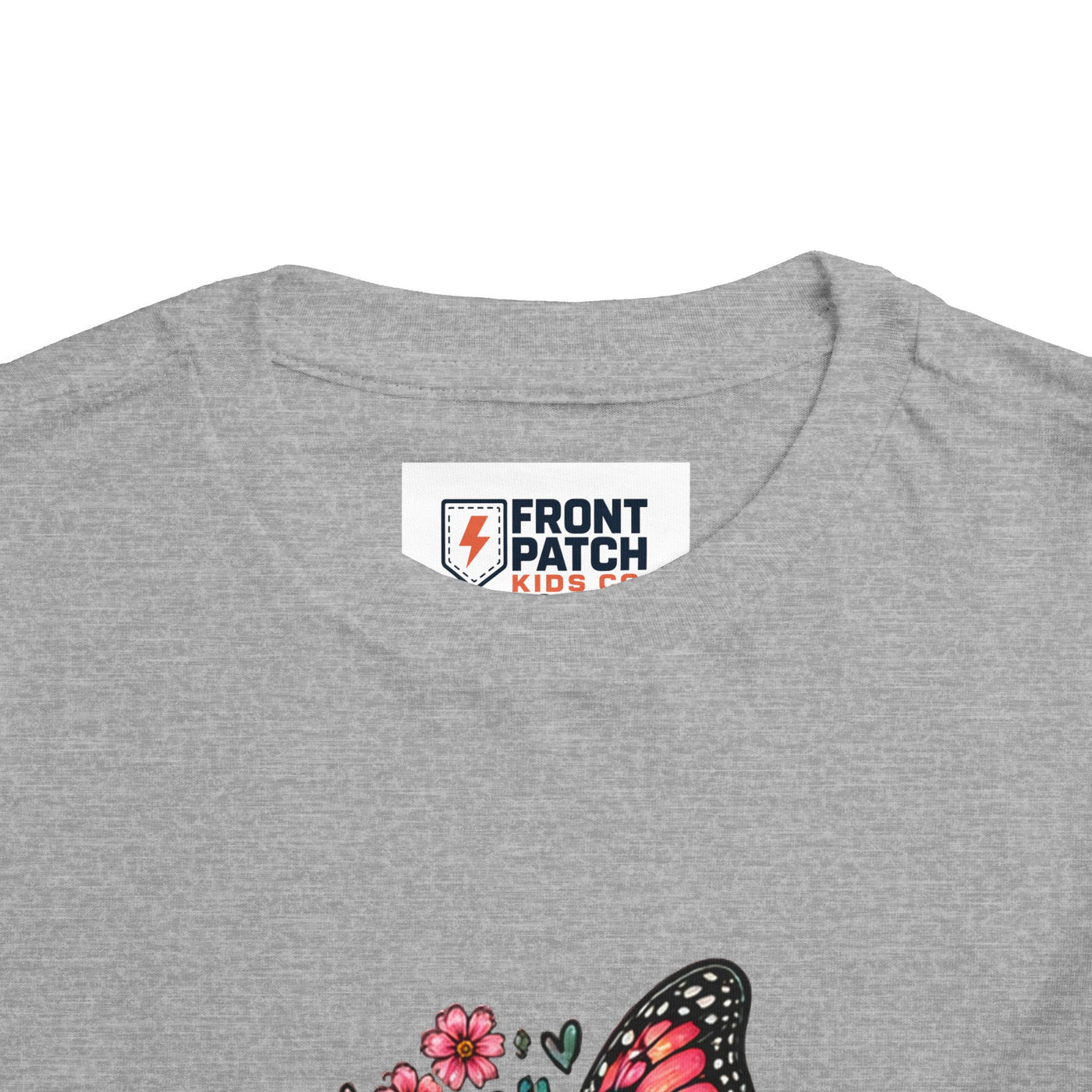 Toddler Tee — "Small Girl Big Dreams" Butterfly Floral Shirt