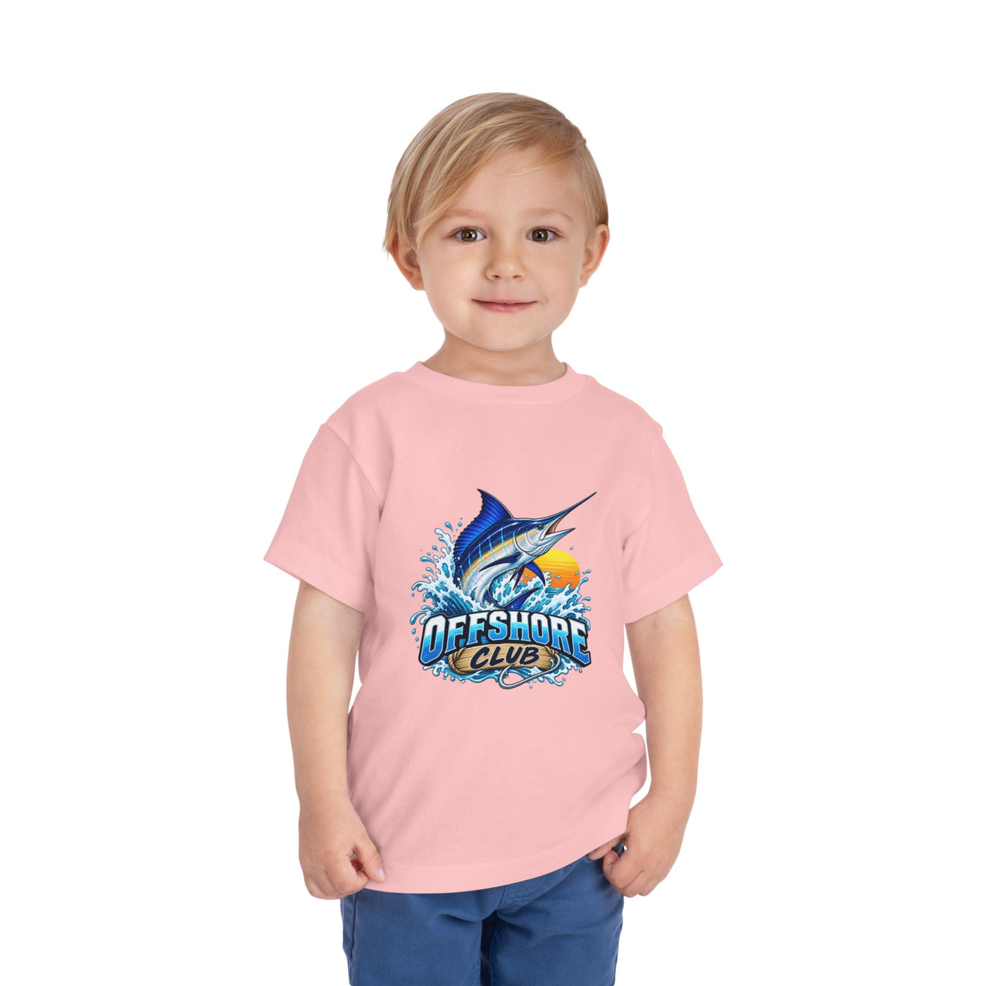 Toddler Tee — "Offshore Club" Marlin Surf & Sunset Kids Shirt