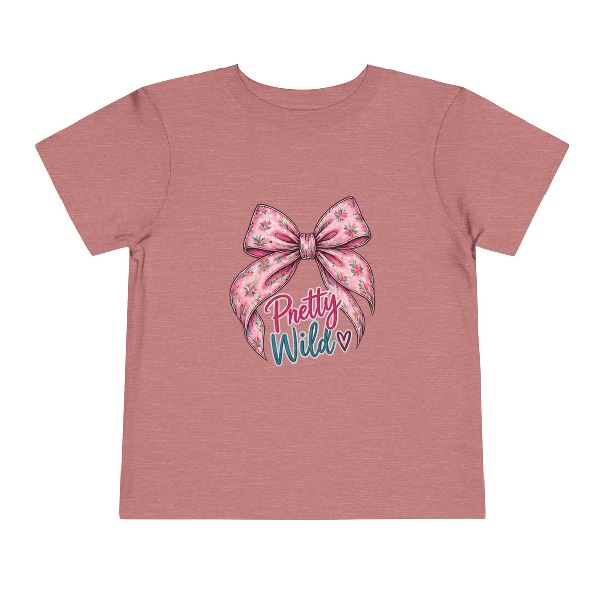 Toddler Tee — Pretty Wild Pink Bow Graphic
