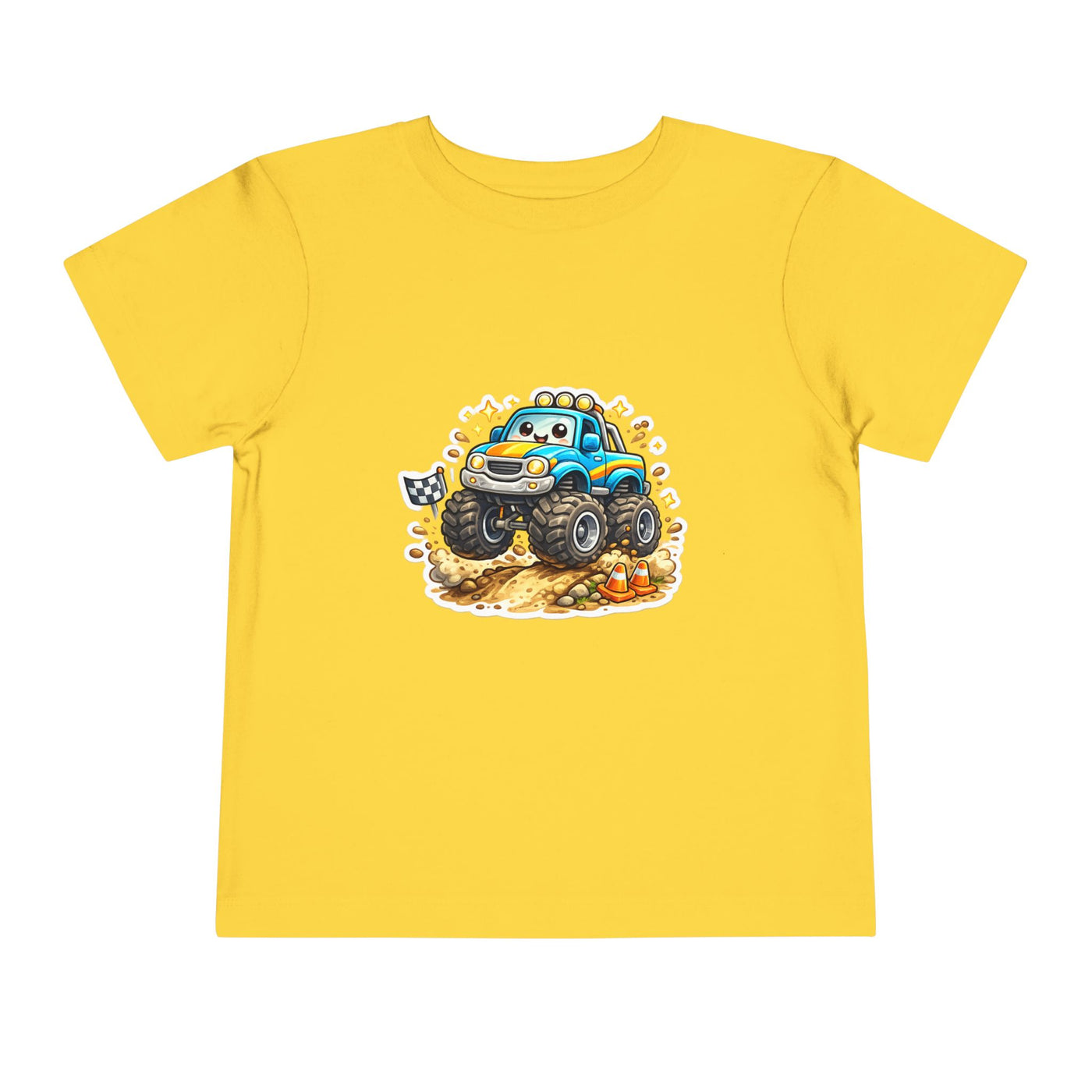 Toddler Monster Truck Tee – Cute Blue Off-Road Car Shirt for Kids