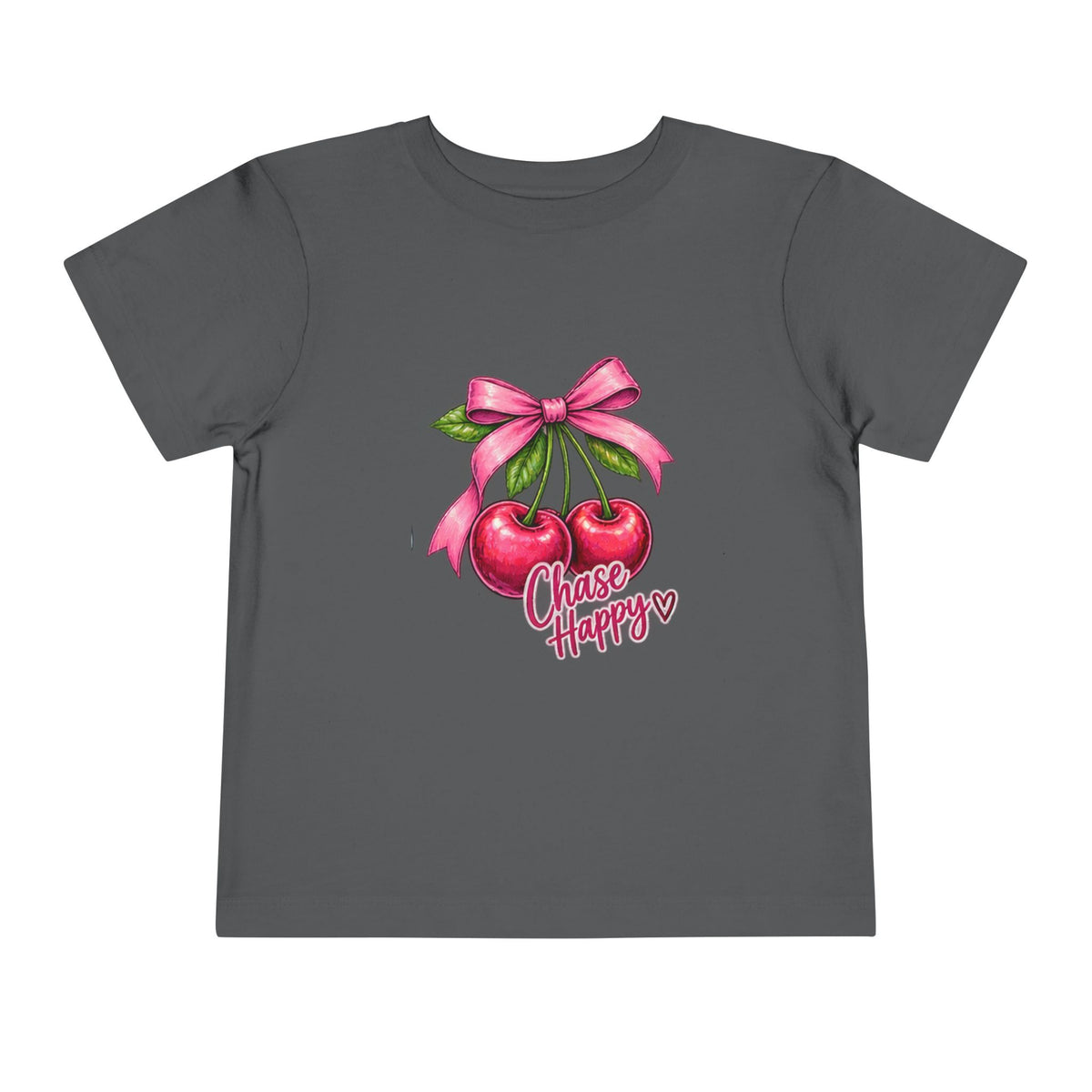 Toddler Tee - "Chase Happy" Cherries Graphic