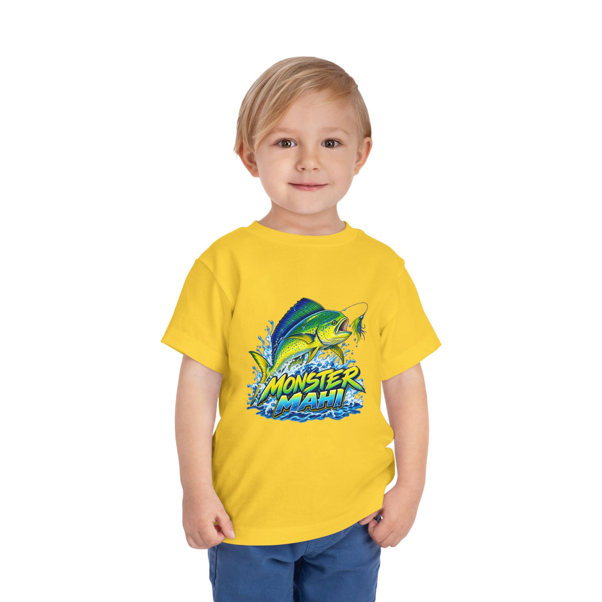 Toddler Tee — 'Monster Mahi' Fishing Graphic Kids Shirt