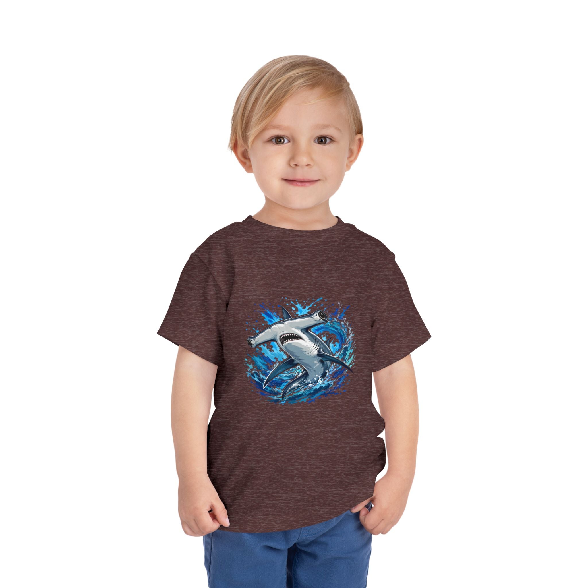 Toddler Shark T-Shirt – Playful Hammerhead Splash Tee for Kids