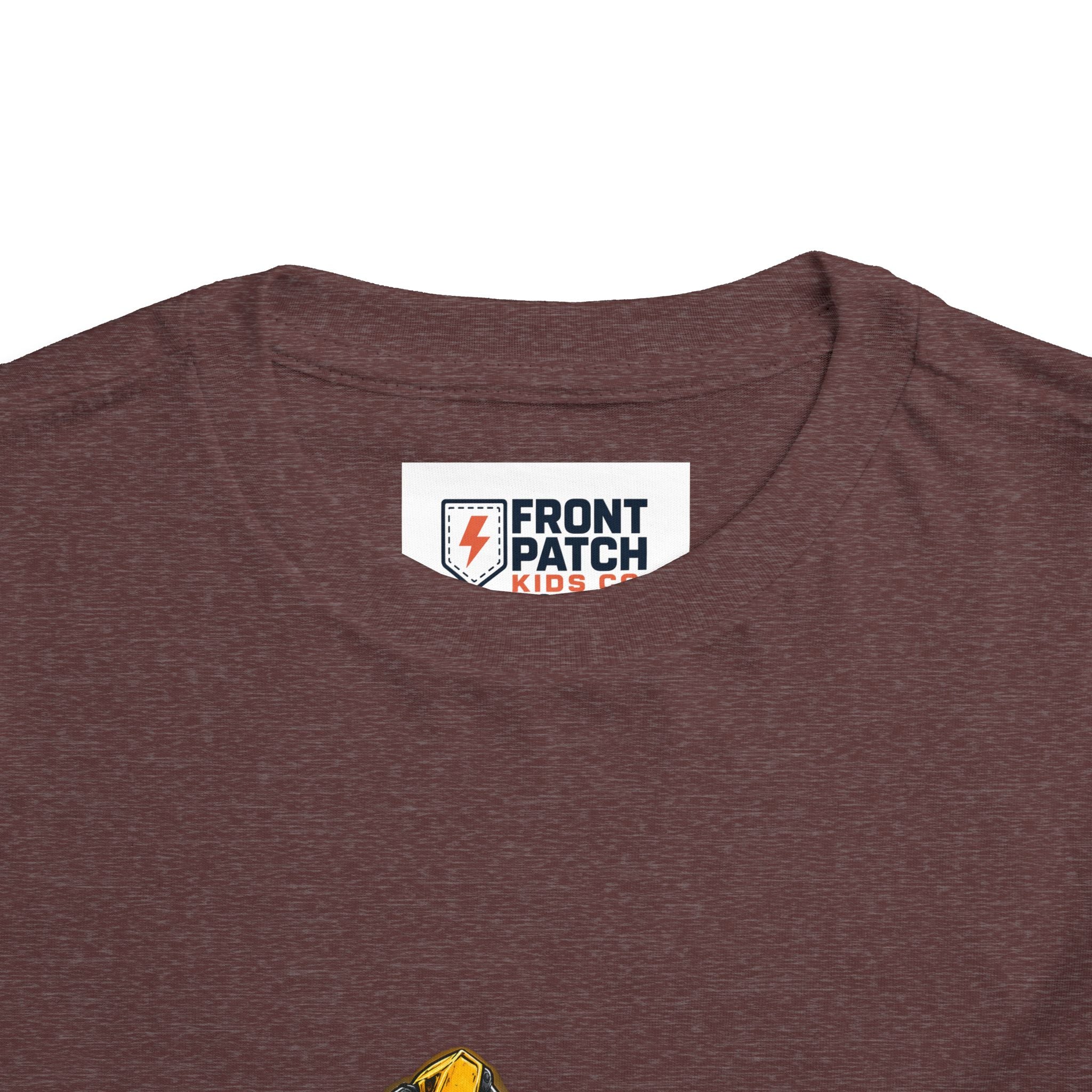 Toddler Excavator Tee — Yellow Digging Construction Truck Shirt