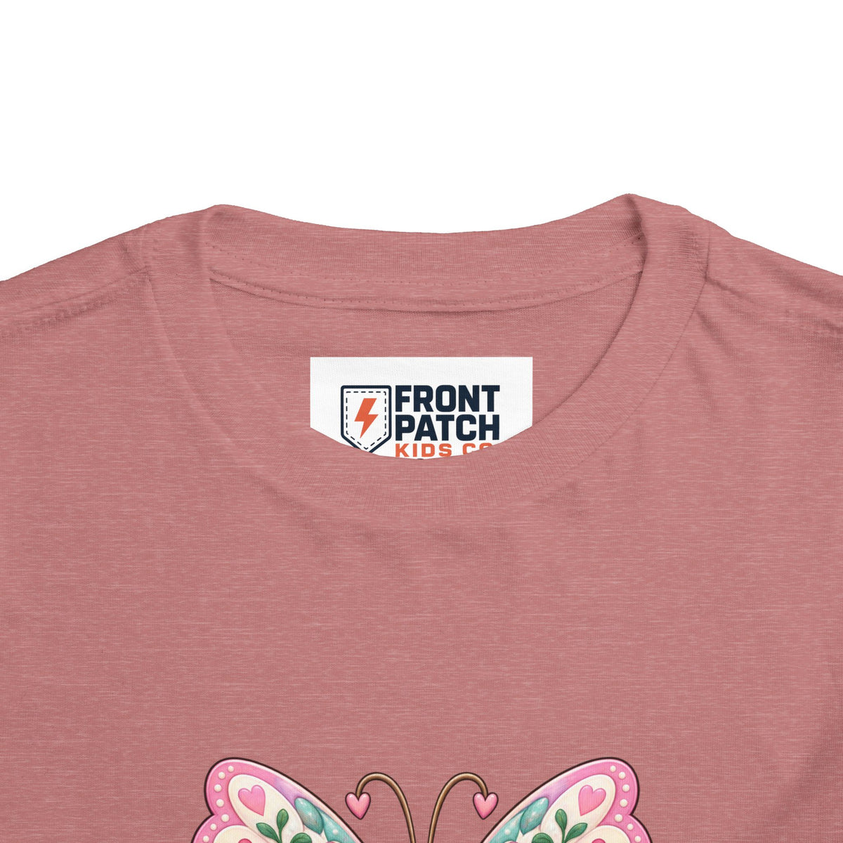 Toddler Tee — Pink Butterfly “Be Kind Be You” Floral Graphic