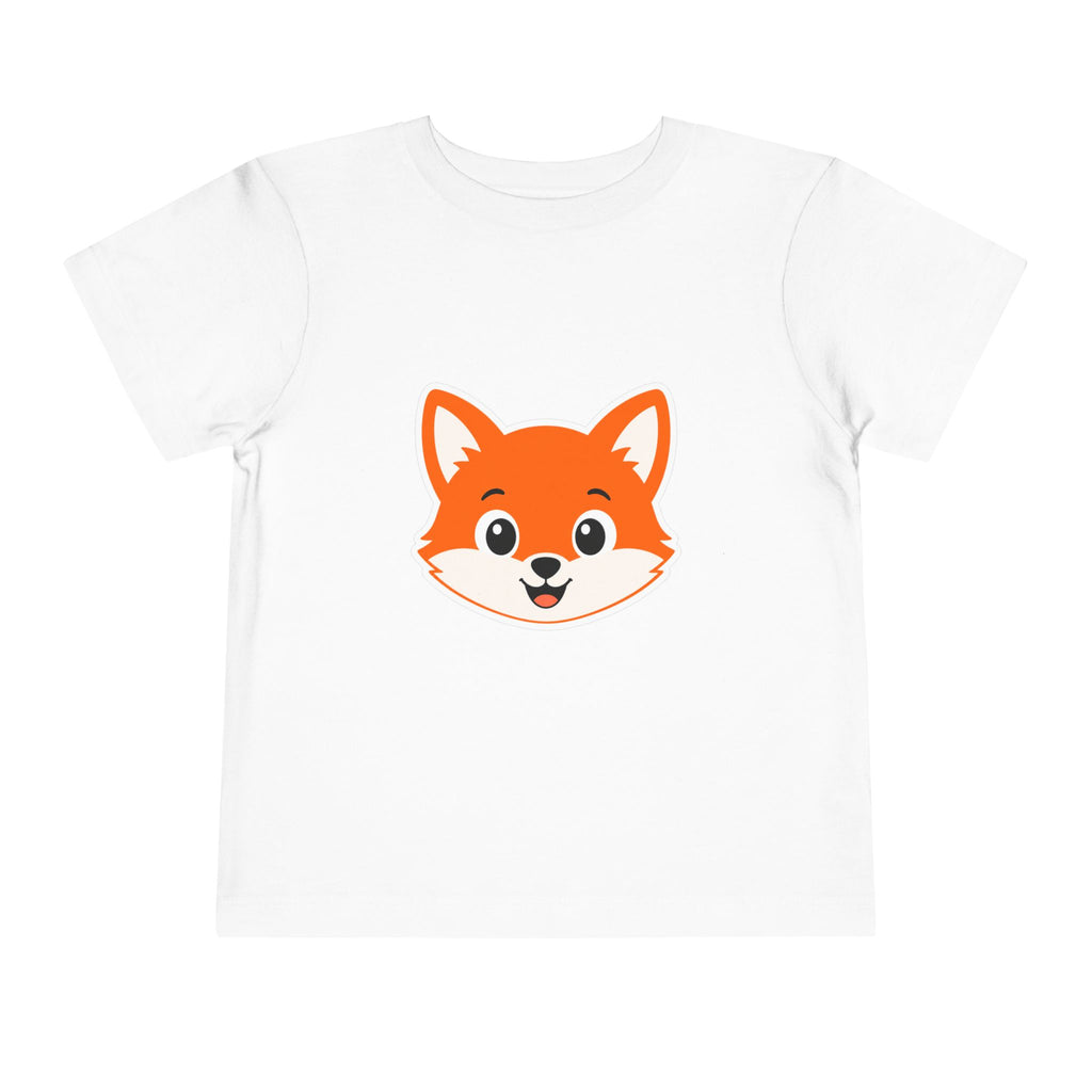 Toddler Tee — Cute Smiling Fox Face Kids Shirt