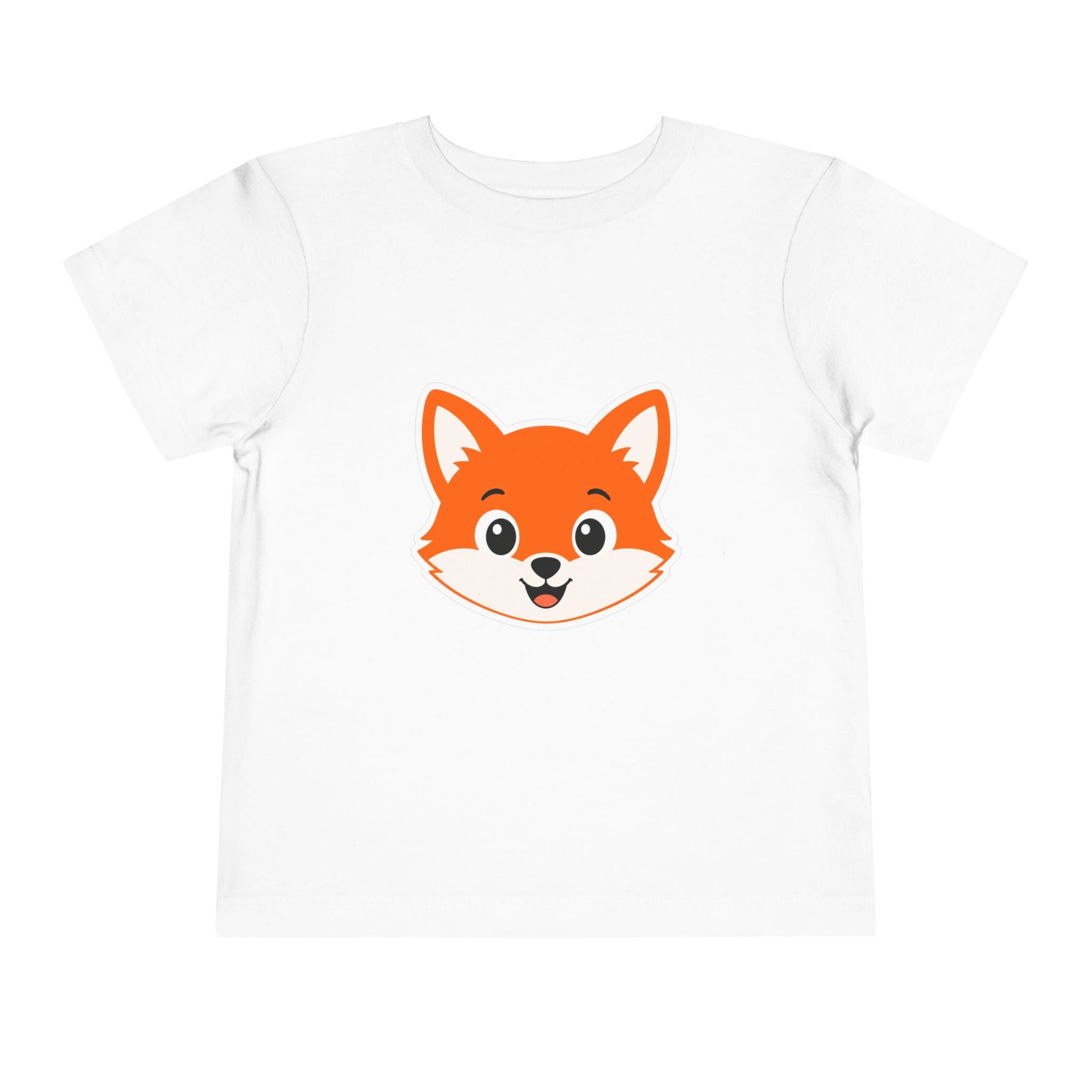 Toddler Tee — Cute Smiling Fox Face Kids Shirt