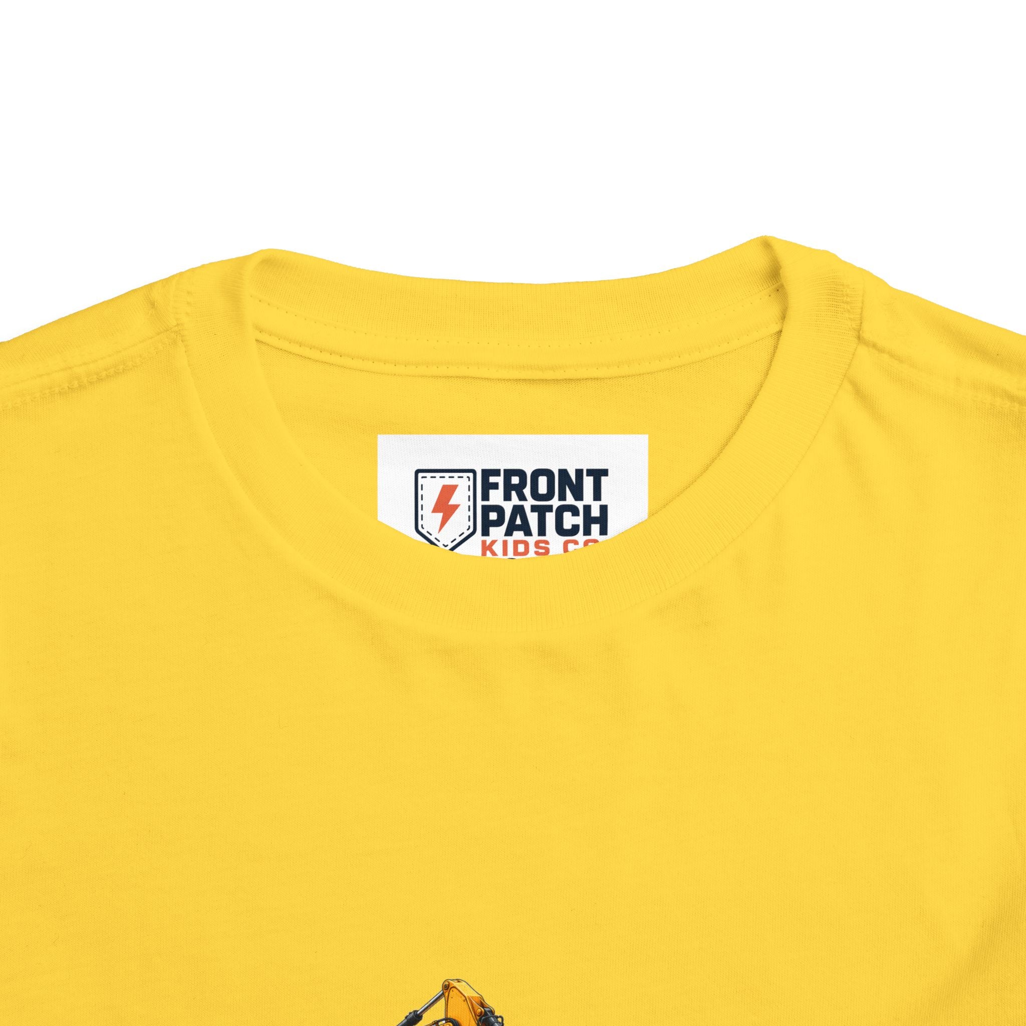Toddler Tee — Construction Trucks Excavator & Dump Truck Graphic