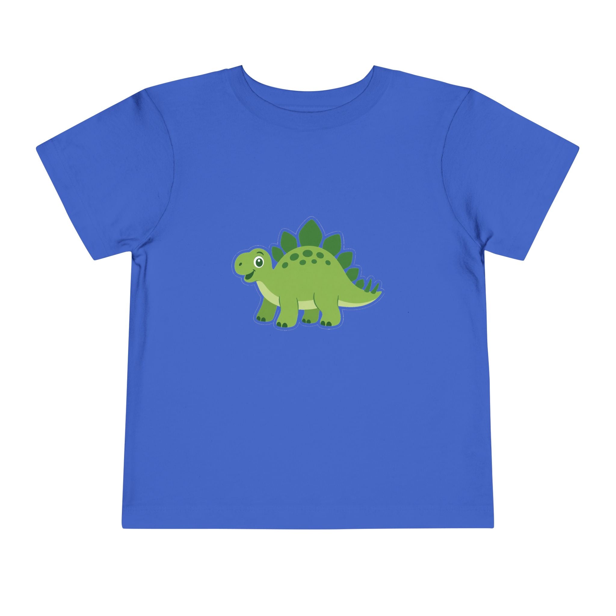 Cute Green Stegosaurus Toddler Tee – Dinosaur Short Sleeve Shirt for Kids