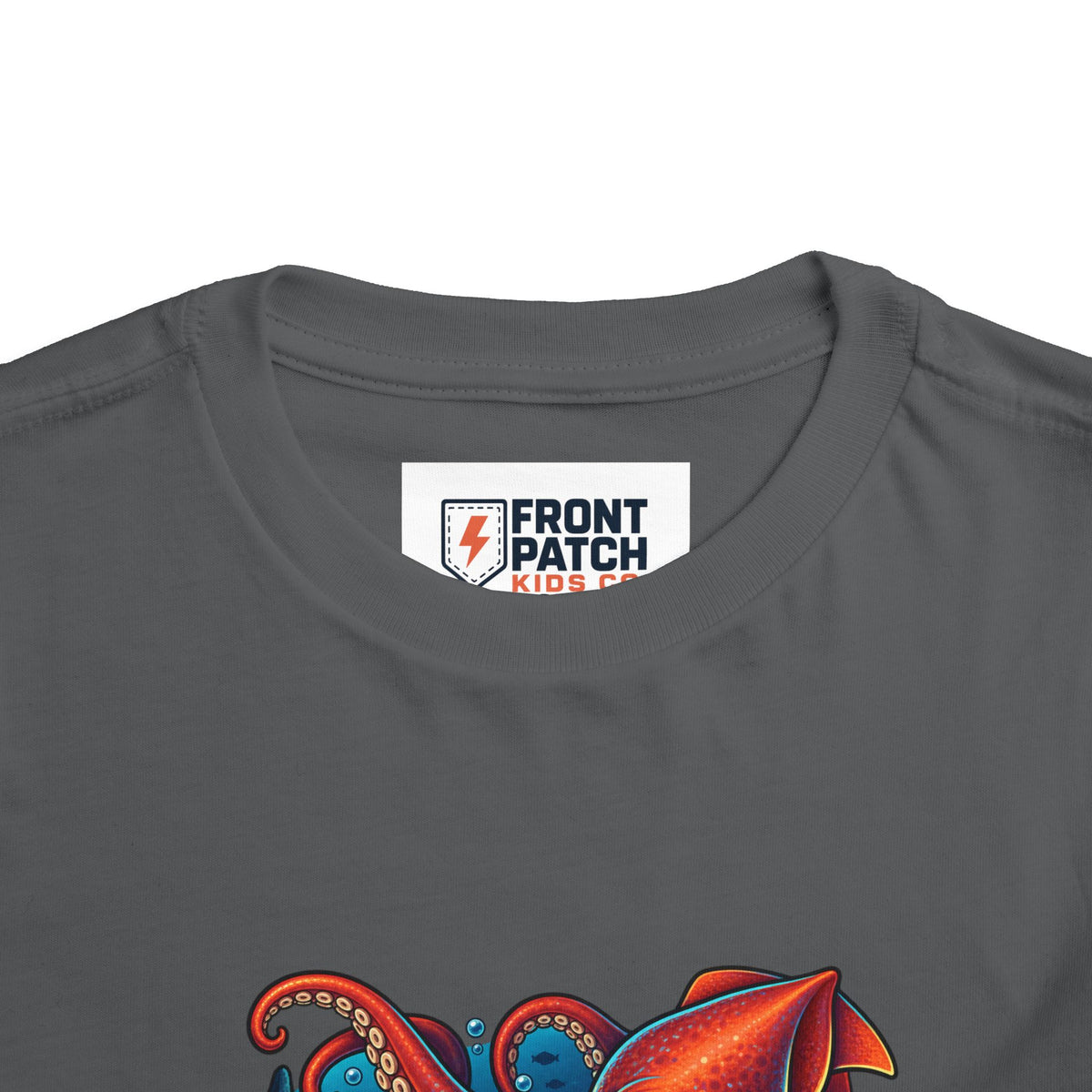 Toddler Tee — "Deep Sea Crew" Cute Squid Ocean Graphic Shirt
