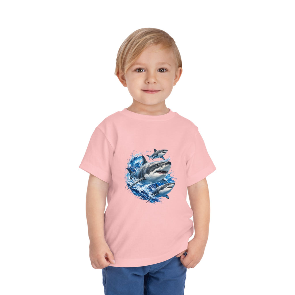 Toddler Shark Tee — Playful Ocean Sharks Graphic Shirt