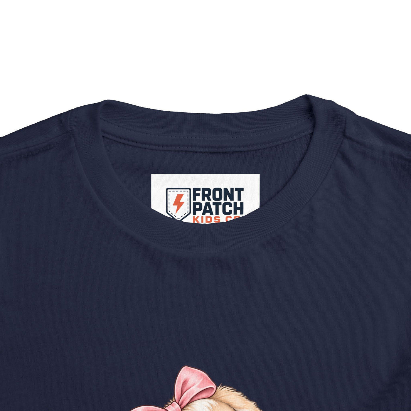 Toddler Tee — "Bunny Bloom" Cute Bunny with Flowers