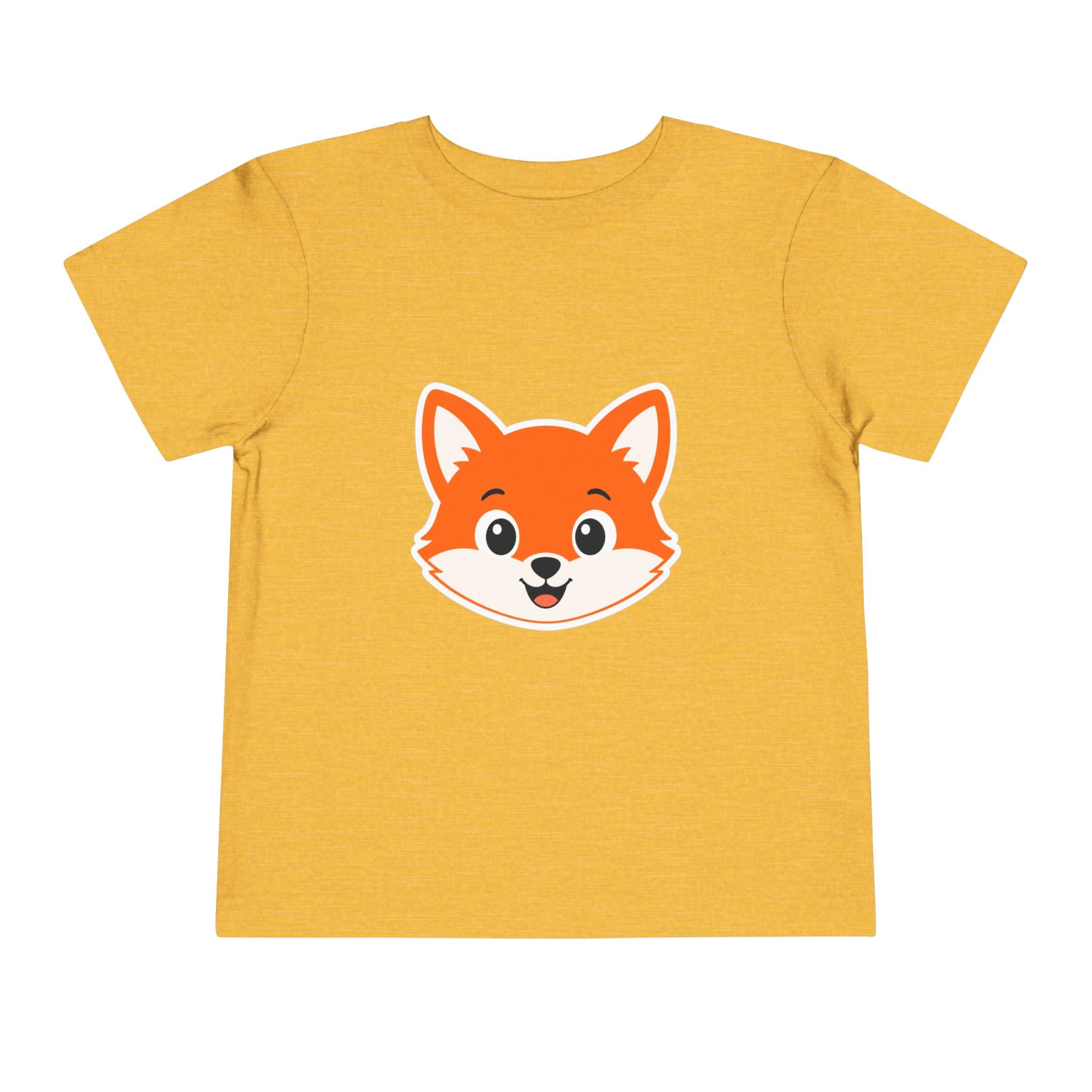 Toddler Tee — Cute Smiling Fox Face Kids Shirt