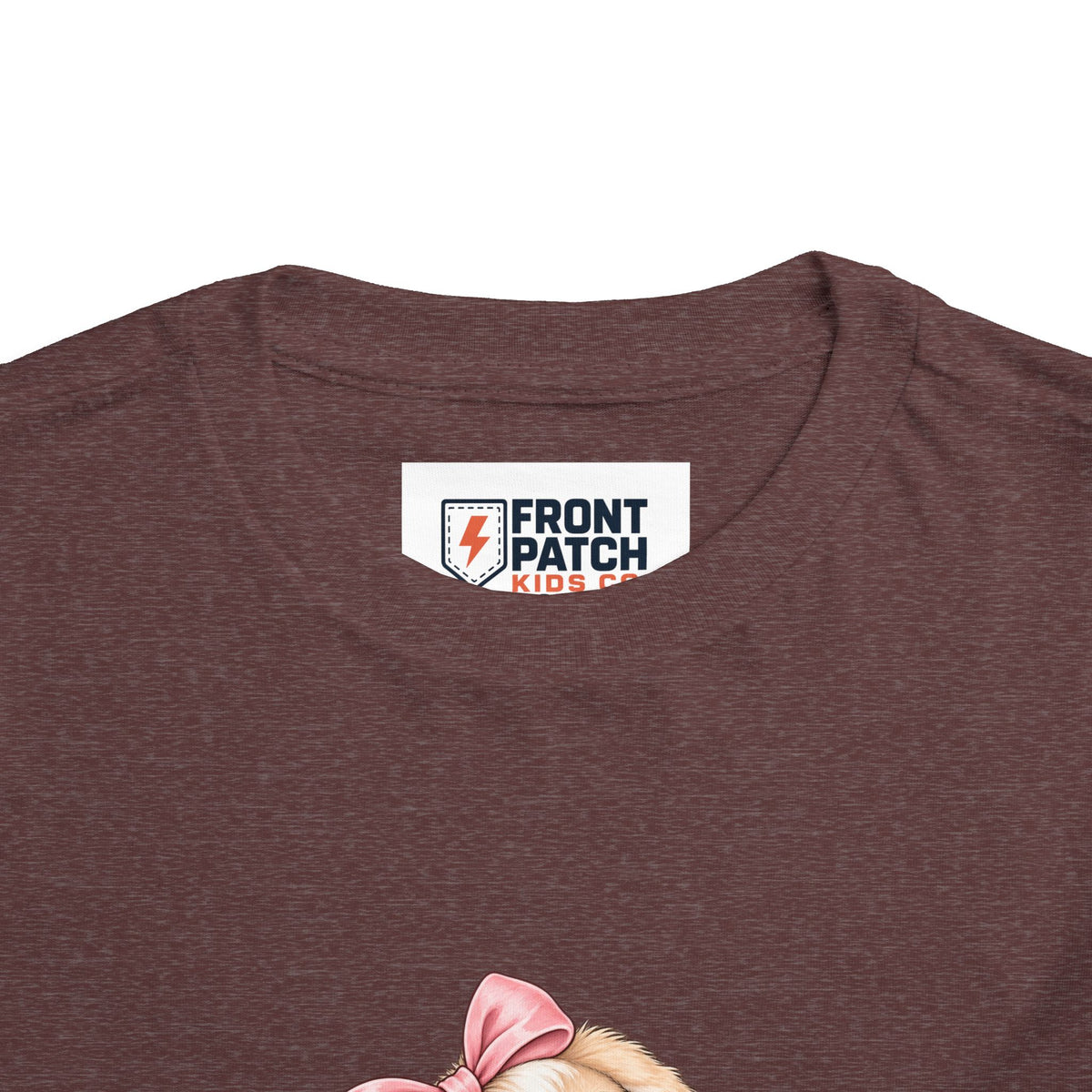 Toddler Tee — "Bunny Bloom" Cute Bunny with Flowers