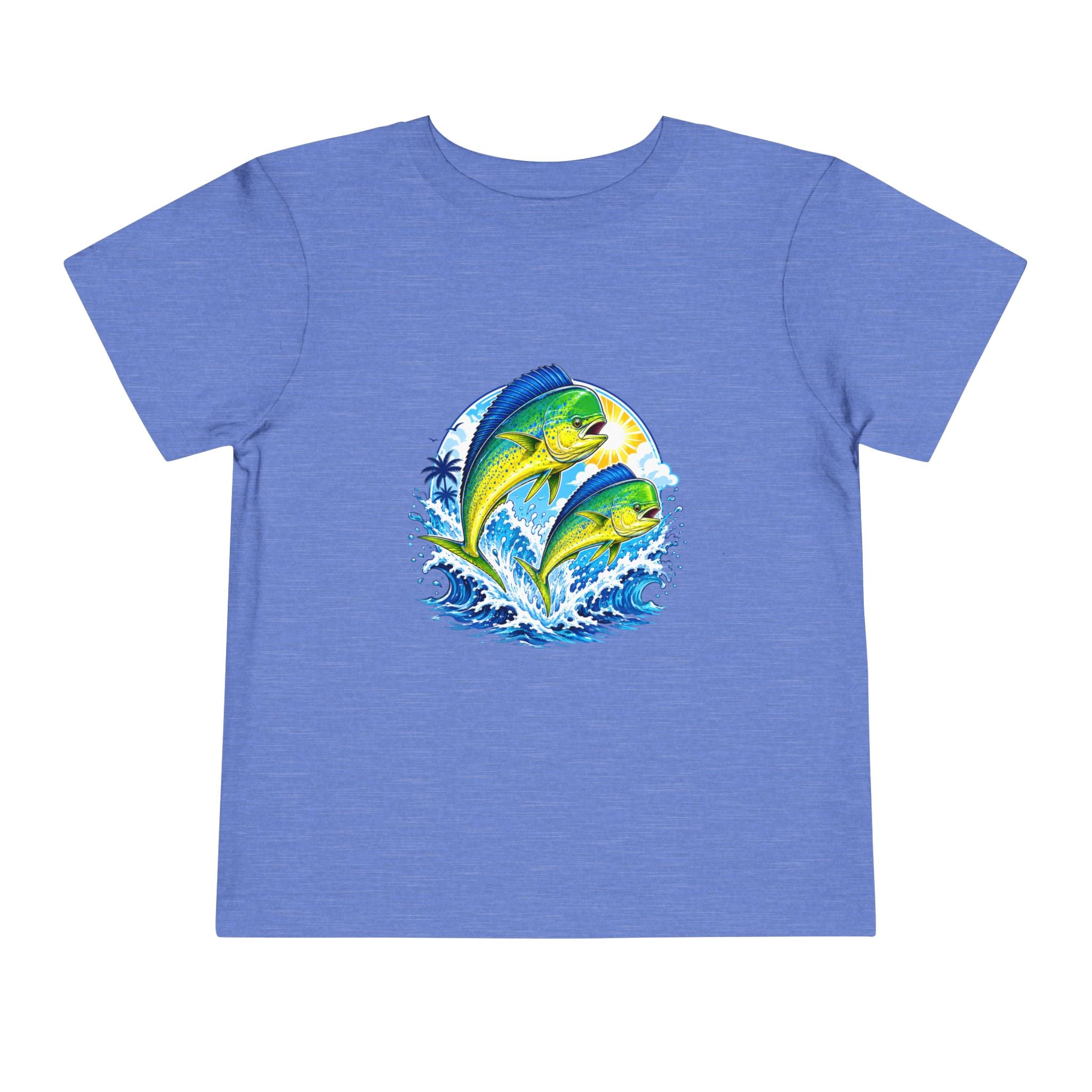 Toddler Tee — Colorful Mahi Mahi Fish Surf Ocean Graphic