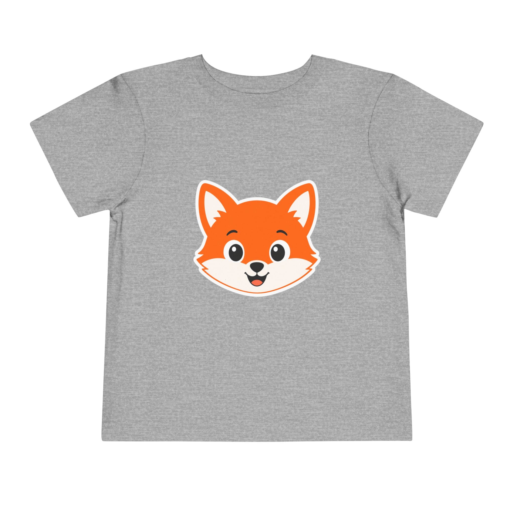 Toddler Tee — Cute Smiling Fox Face Kids Shirt