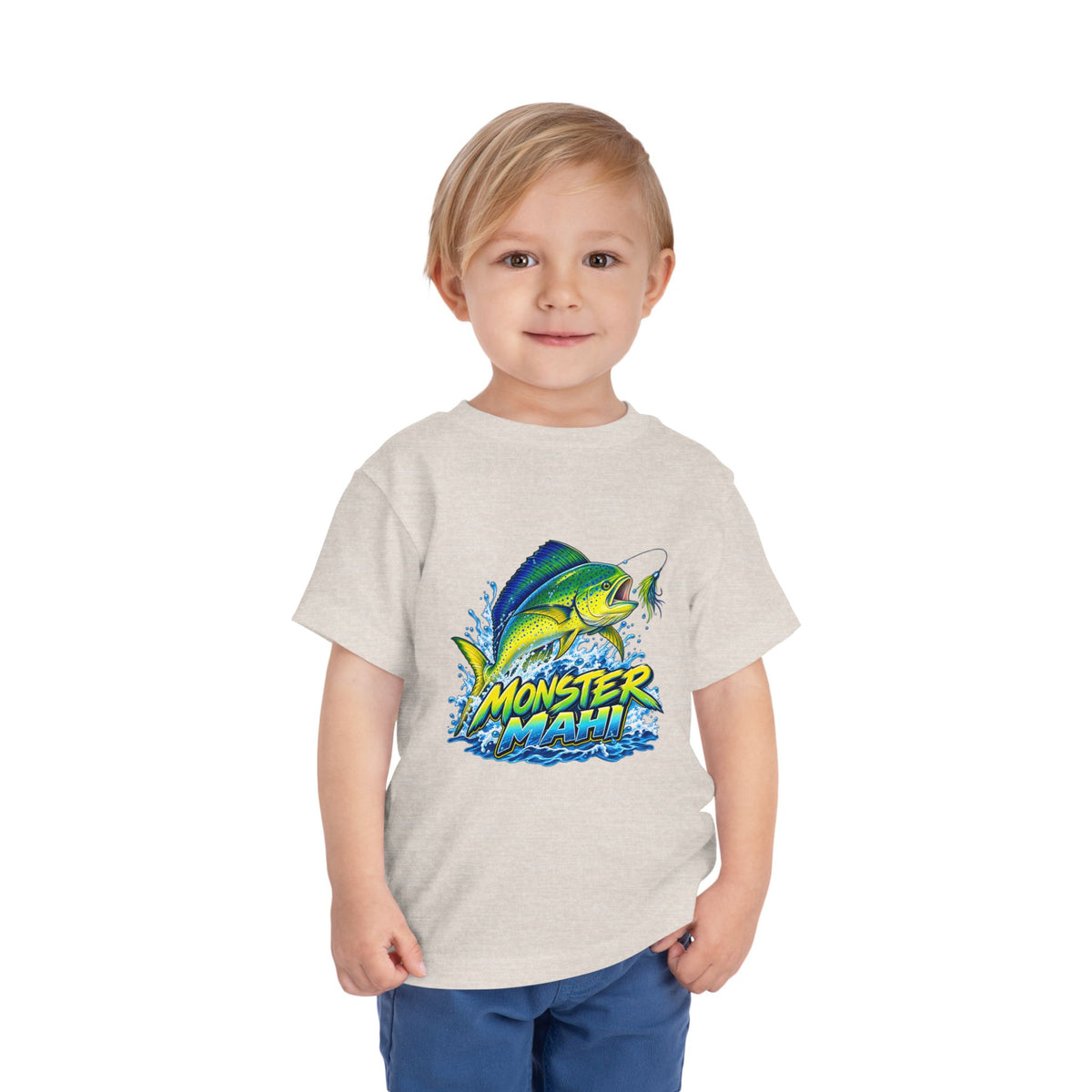 Toddler Tee — 'Monster Mahi' Fishing Graphic Kids Shirt