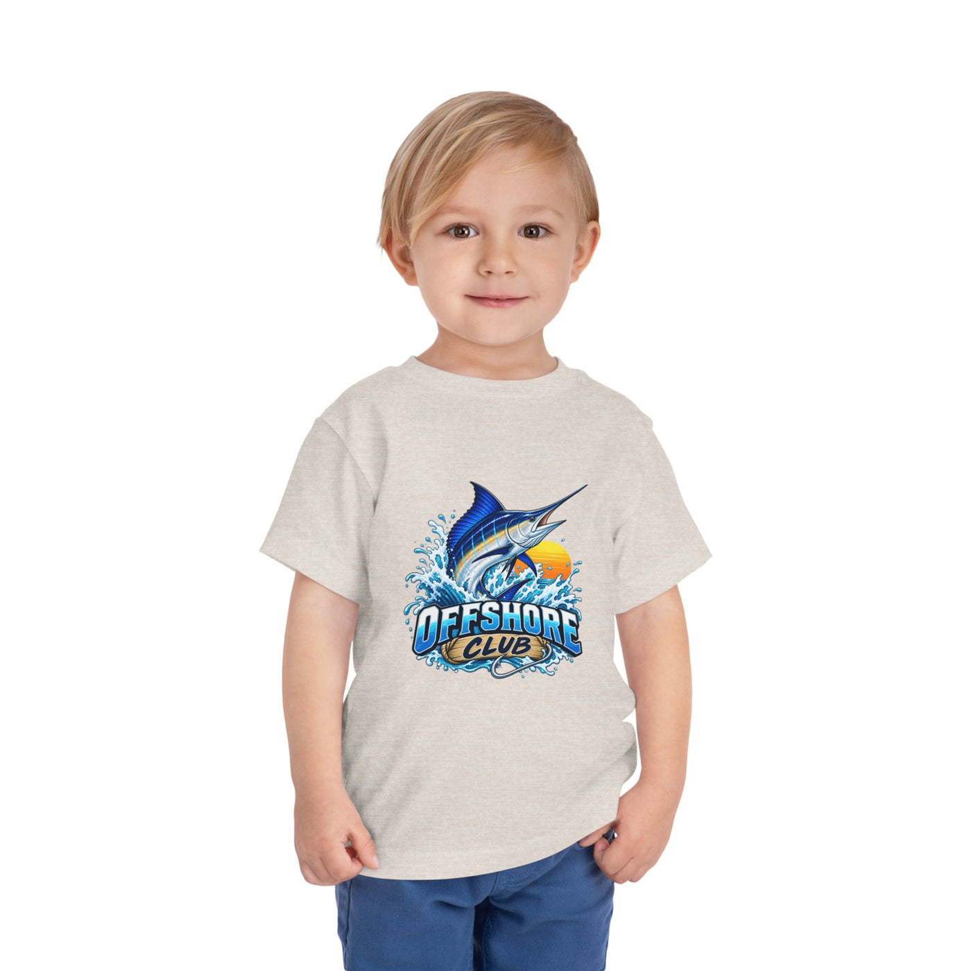 Toddler Tee — "Offshore Club" Marlin Surf & Sunset Kids Shirt