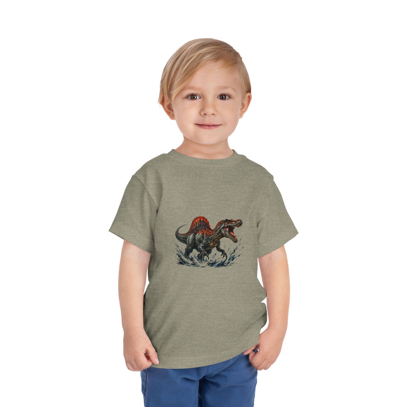 Toddler Tee — Roaring Spinosaurus Dinosaur Graphic Shirt