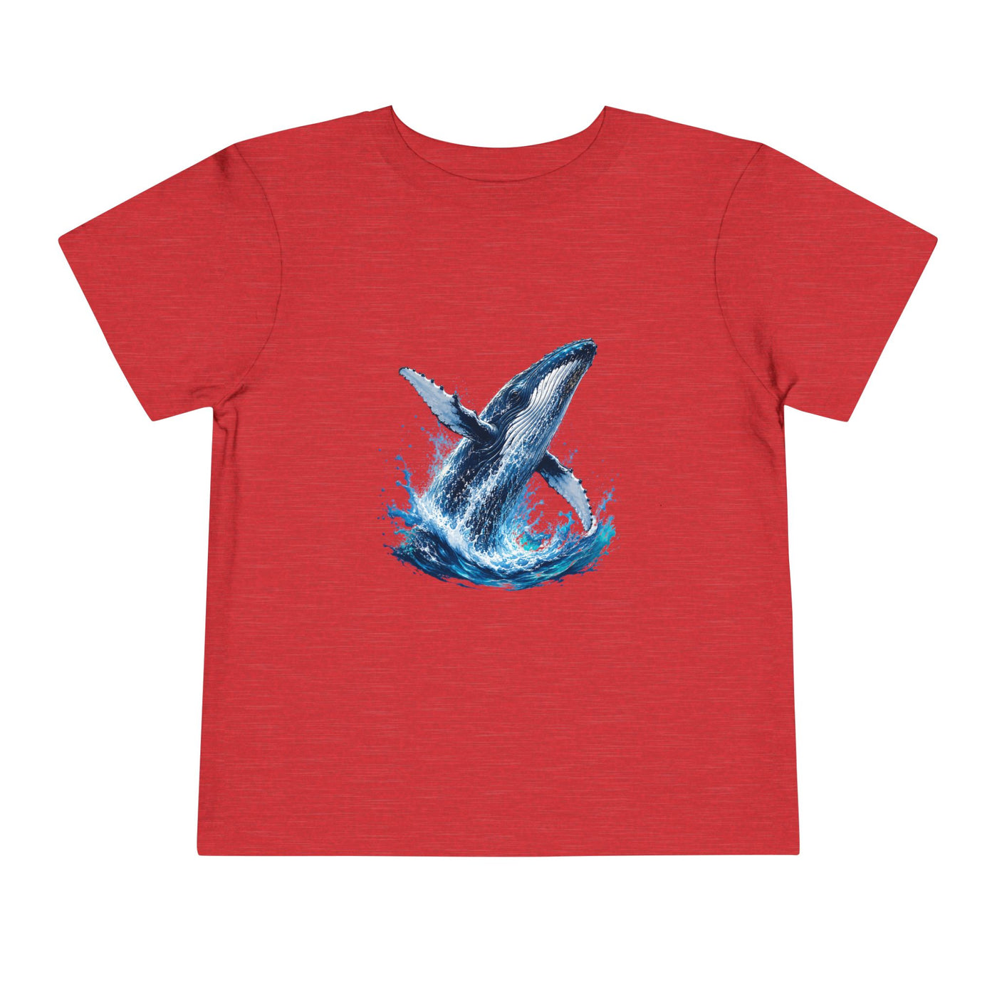 Toddler Tee — Watercolor Breaching Whale Graphic