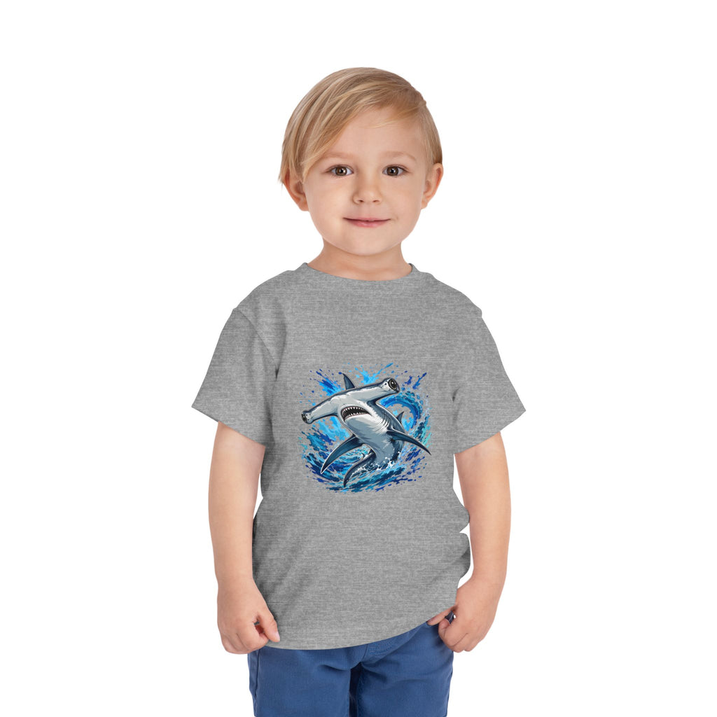 Toddler Shark T-Shirt – Playful Hammerhead Splash Tee for Kids