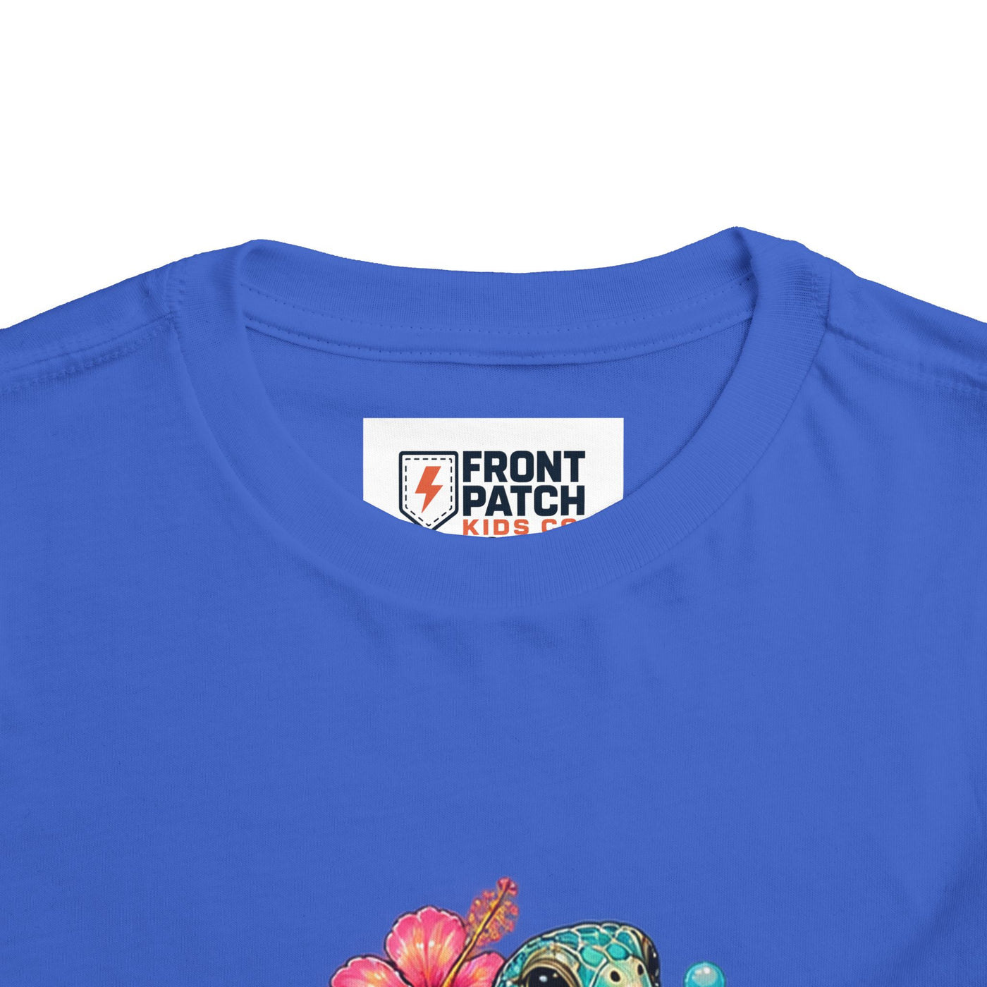 Toddler Tee — 'Salty & Sweet' Sea Turtle Floral Graphic