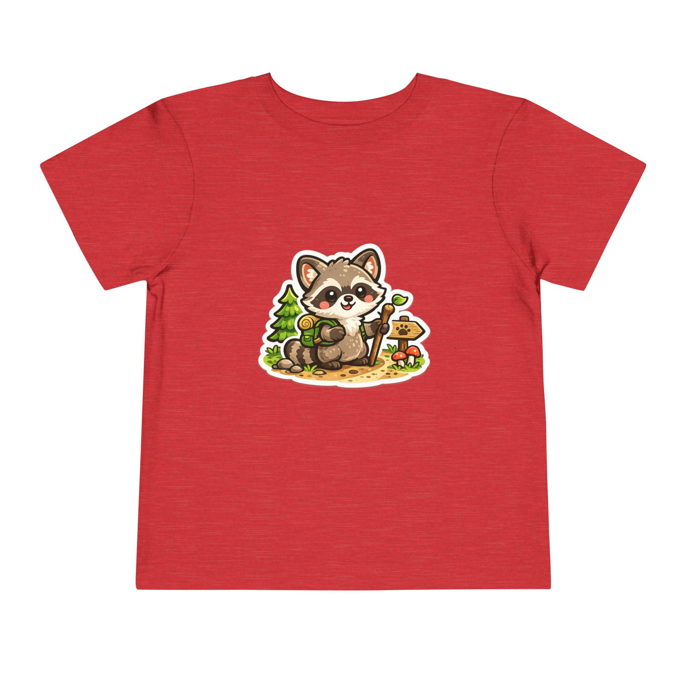 Toddler Tee — Cute Forest Raccoon Kids Shirt