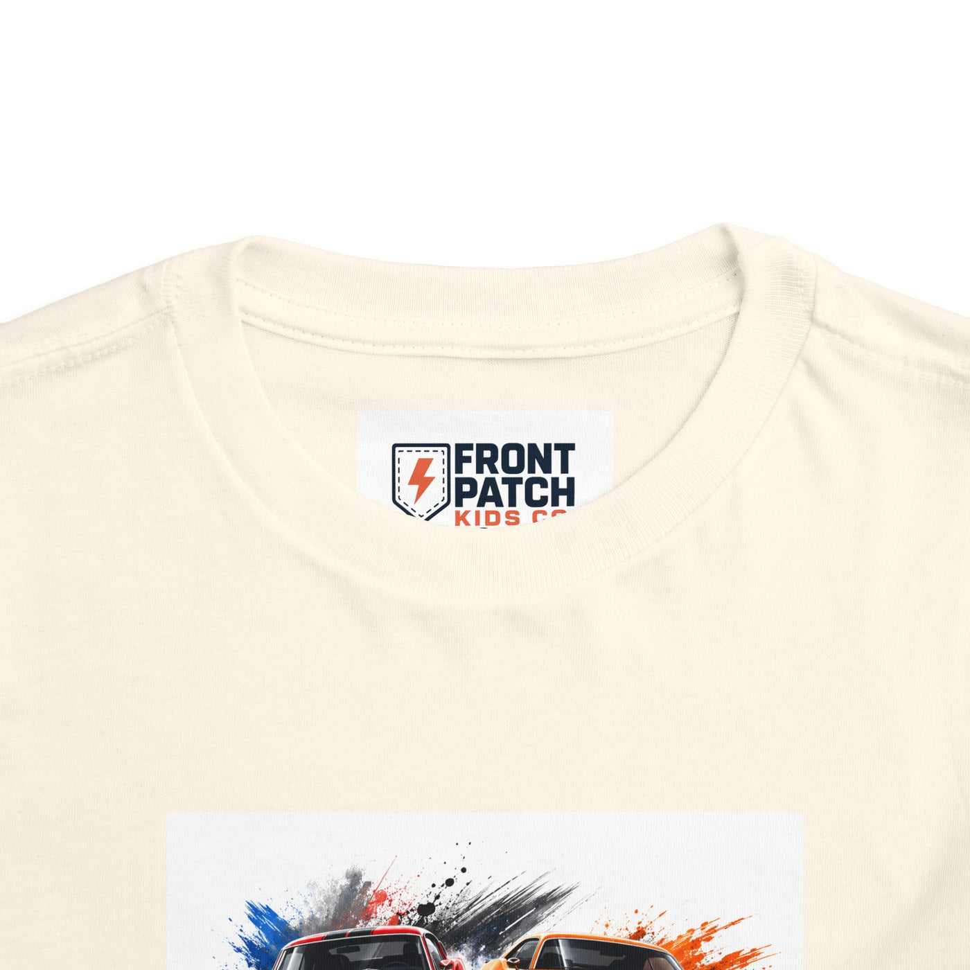 Toddler Tee — Classic Muscle Cars Race Graphic