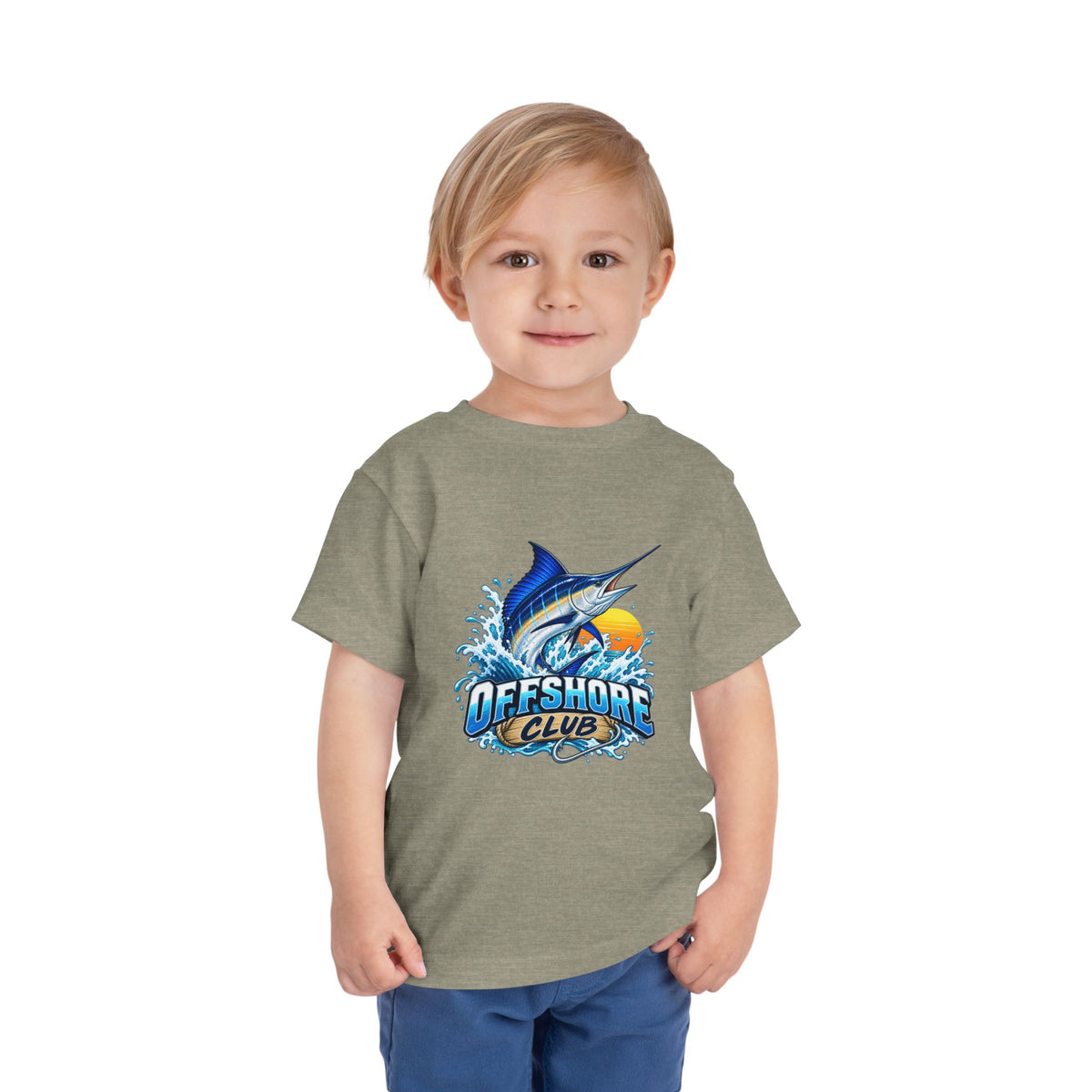 Toddler Tee — "Offshore Club" Marlin Surf & Sunset Kids Shirt