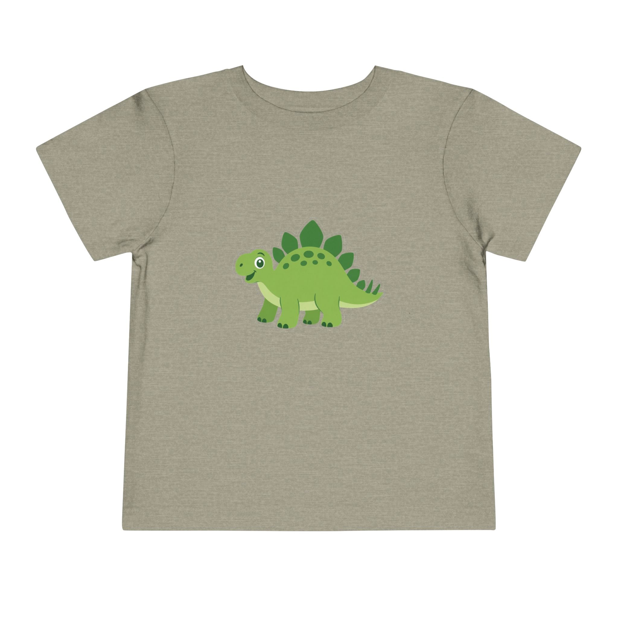 Cute Green Stegosaurus Toddler Tee – Dinosaur Short Sleeve Shirt for Kids