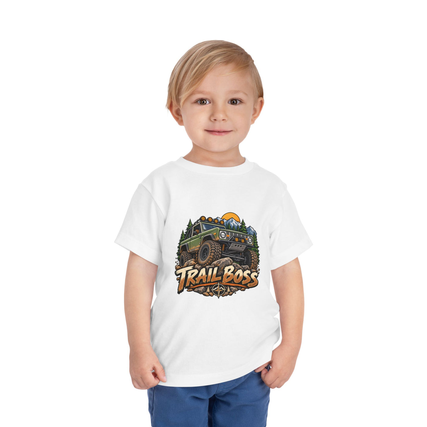 Toddler Tee - 'Trail Boss' Off-Road Jeep Graphic Shirt for Kids