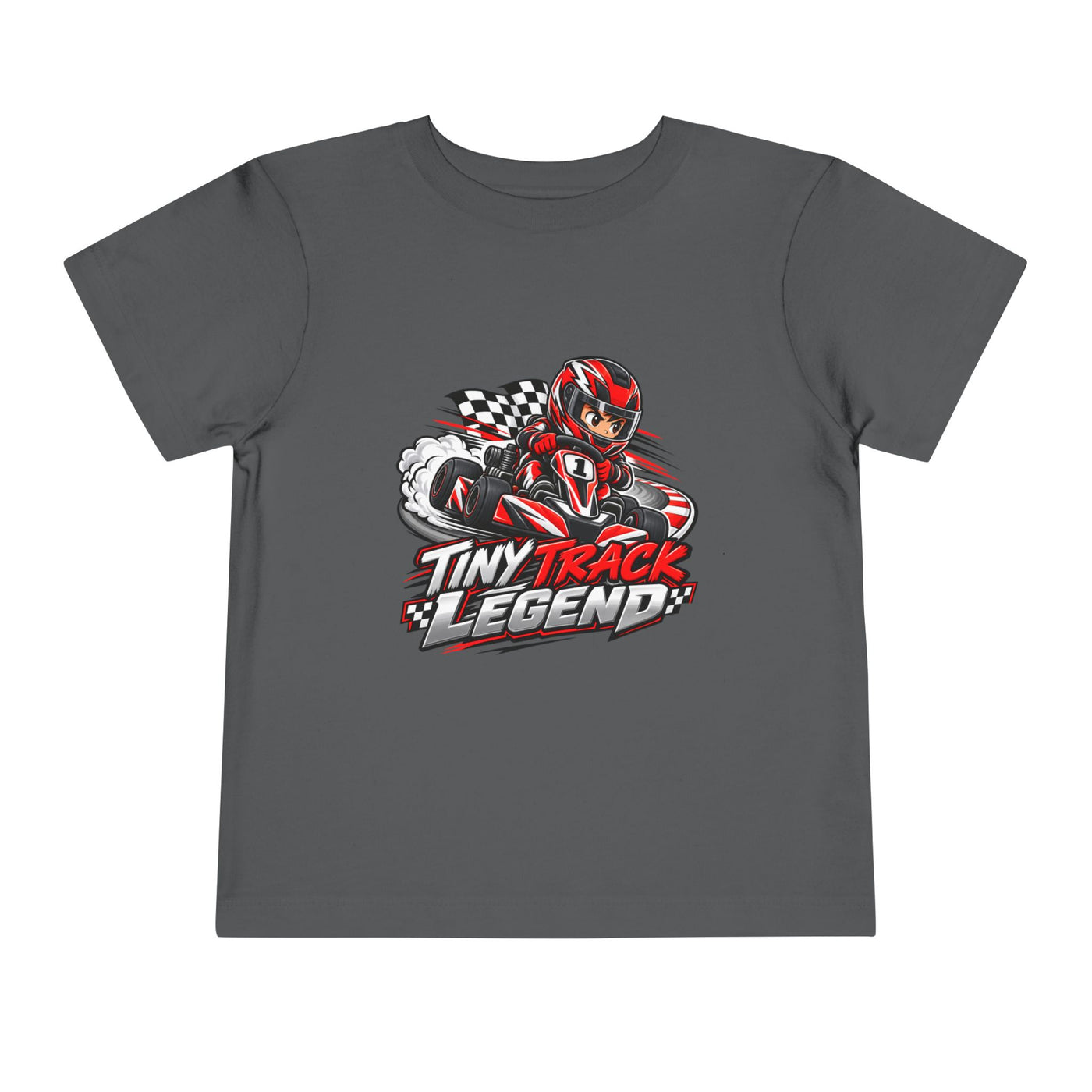 Toddler Tee — "Tiny Track Legend" Racing Car Graphic