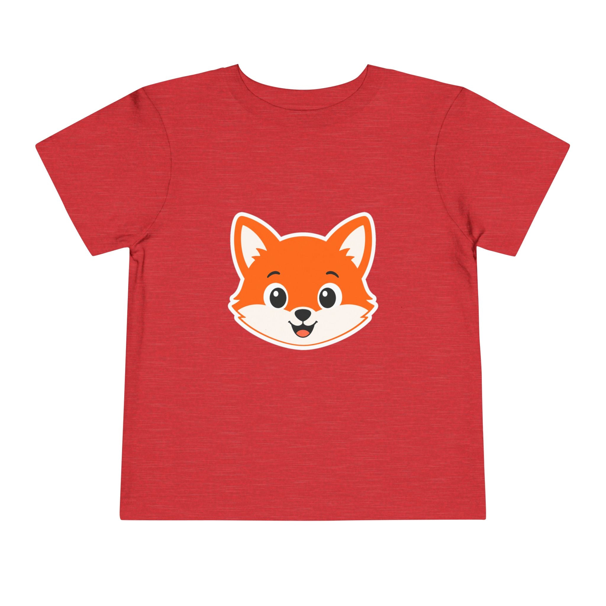 Toddler Tee — Cute Smiling Fox Face Kids Shirt