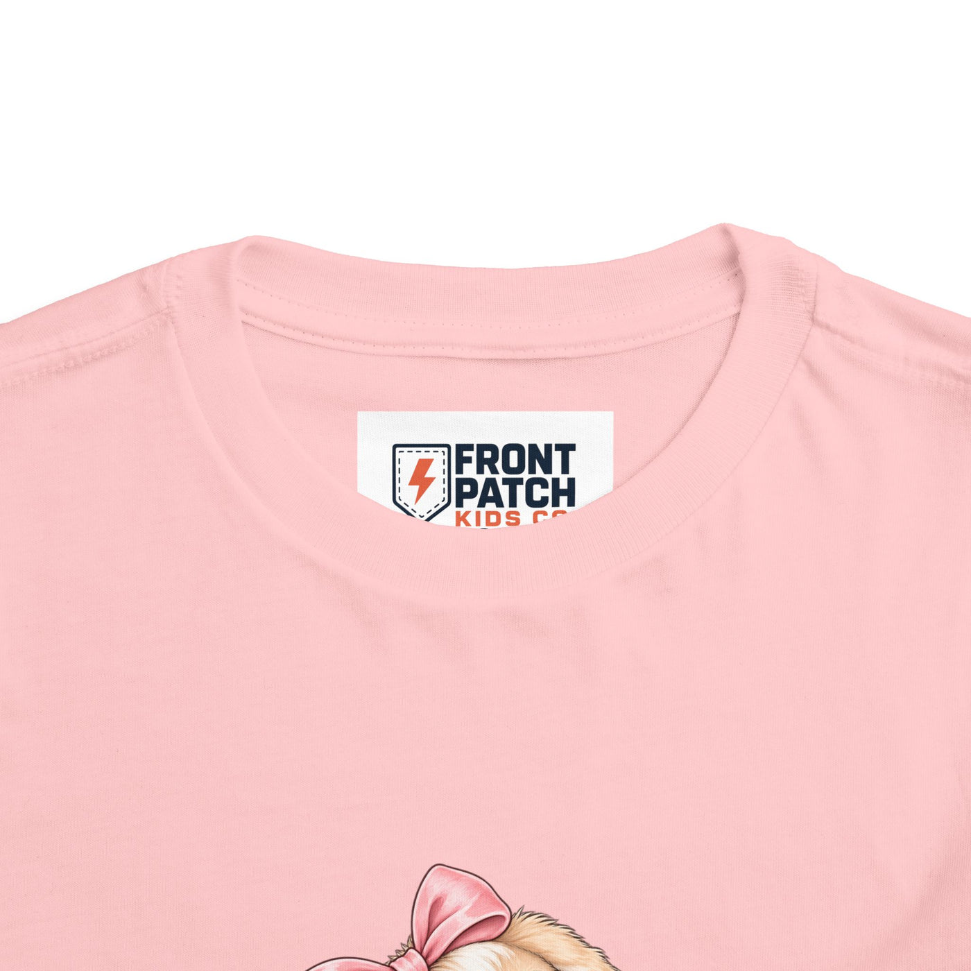 Toddler Tee — "Bunny Bloom" Cute Bunny with Flowers