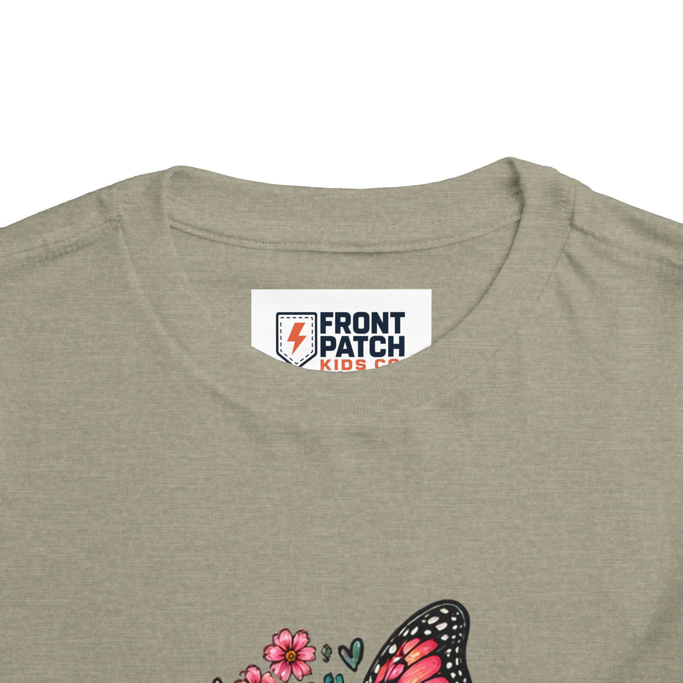 Toddler Tee — "Small Girl Big Dreams" Butterfly Floral Shirt