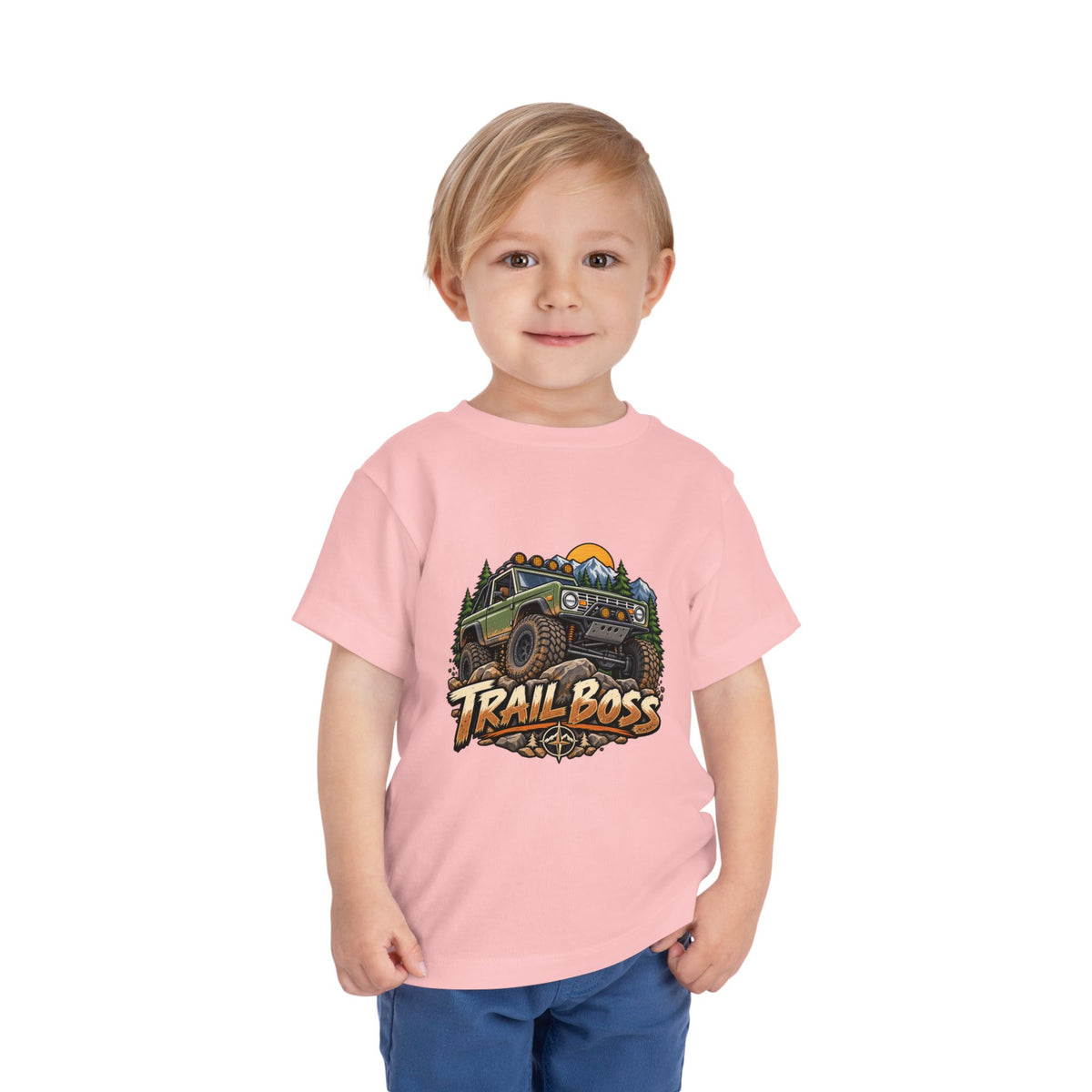 Toddler Tee - 'Trail Boss' Off-Road Jeep Graphic Shirt for Kids