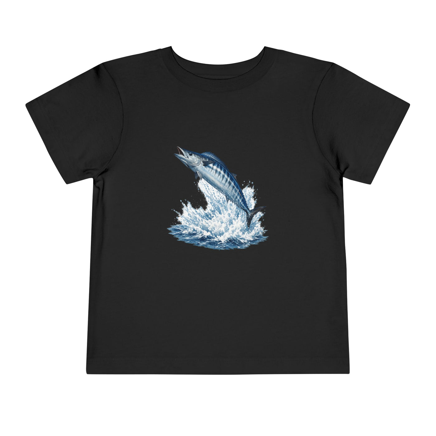 Toddler Tee - Blue Leaping Tuna Fish Graphic