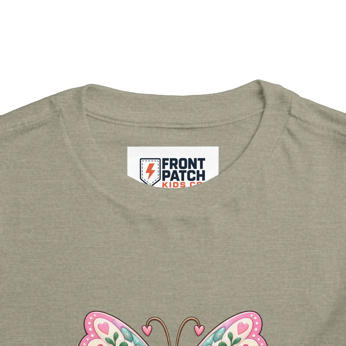 Toddler Tee — Pink Butterfly “Be Kind Be You” Floral Graphic