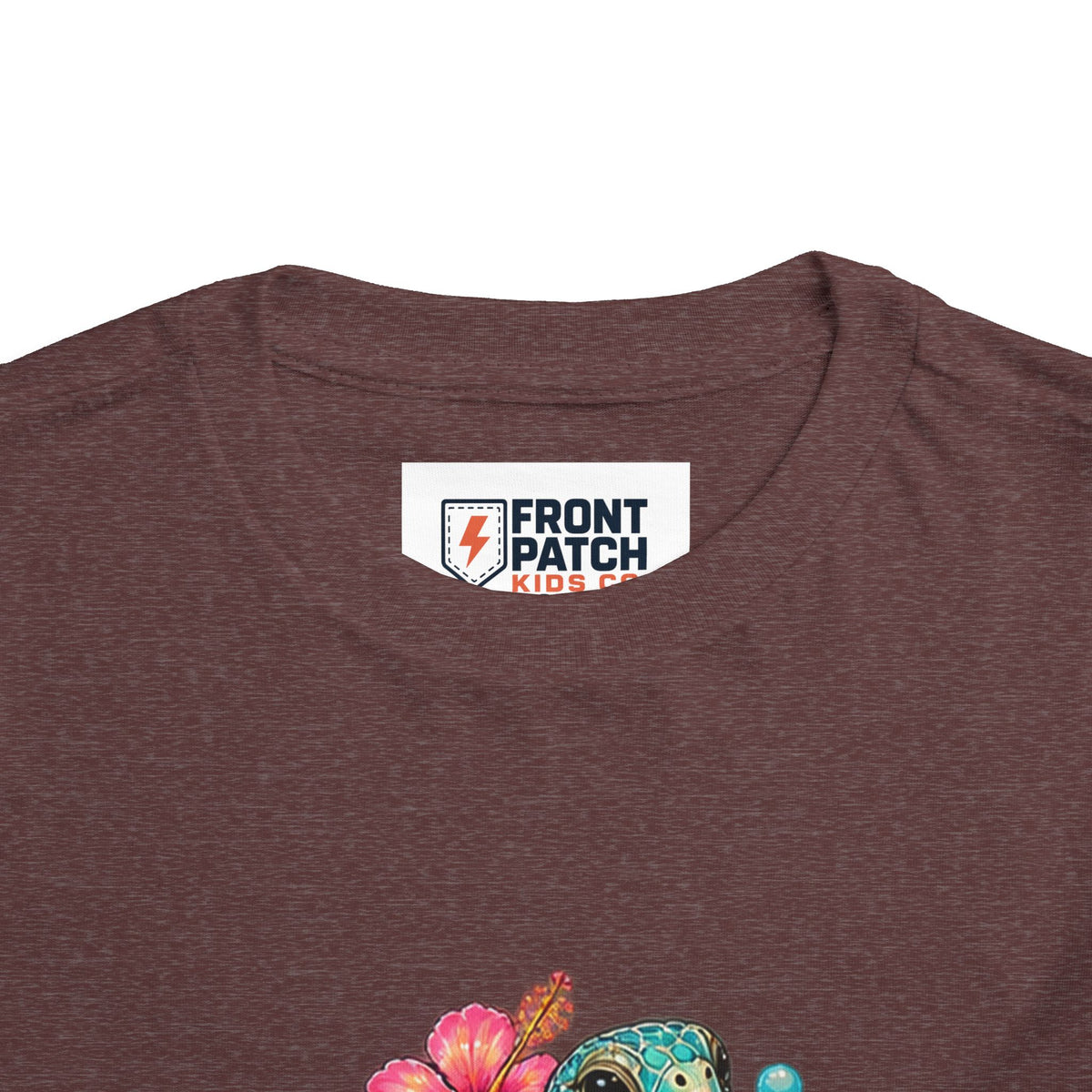 Toddler Tee — 'Salty & Sweet' Sea Turtle Floral Graphic