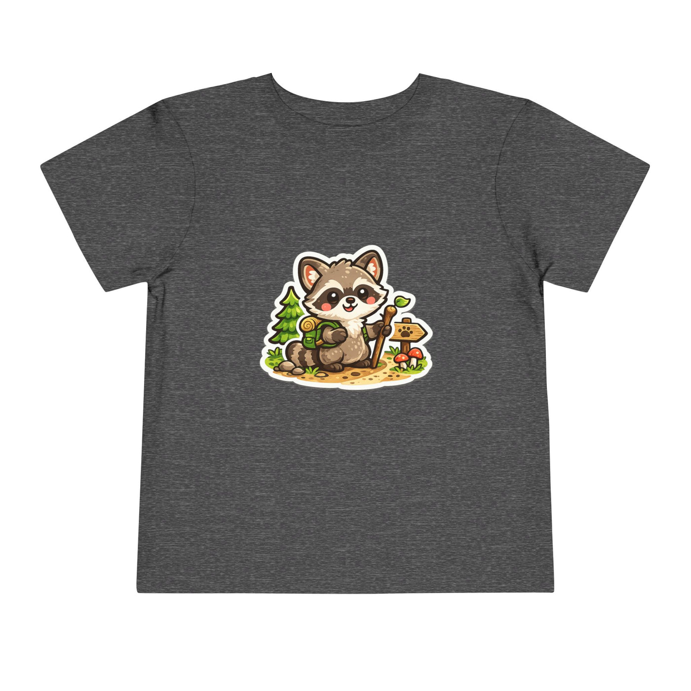 Toddler Tee — Cute Forest Raccoon Kids Shirt