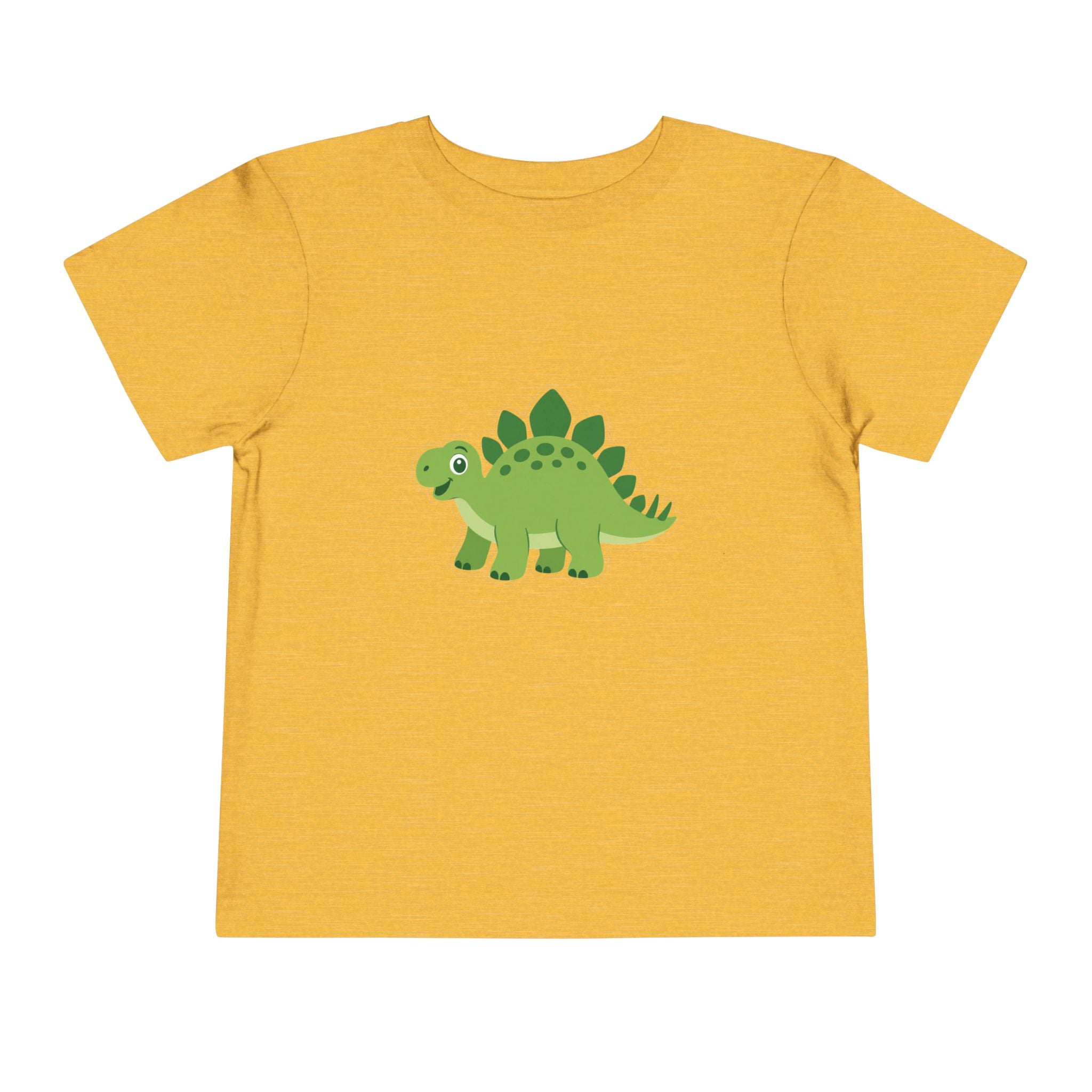 Cute Green Stegosaurus Toddler Tee – Dinosaur Short Sleeve Shirt for Kids