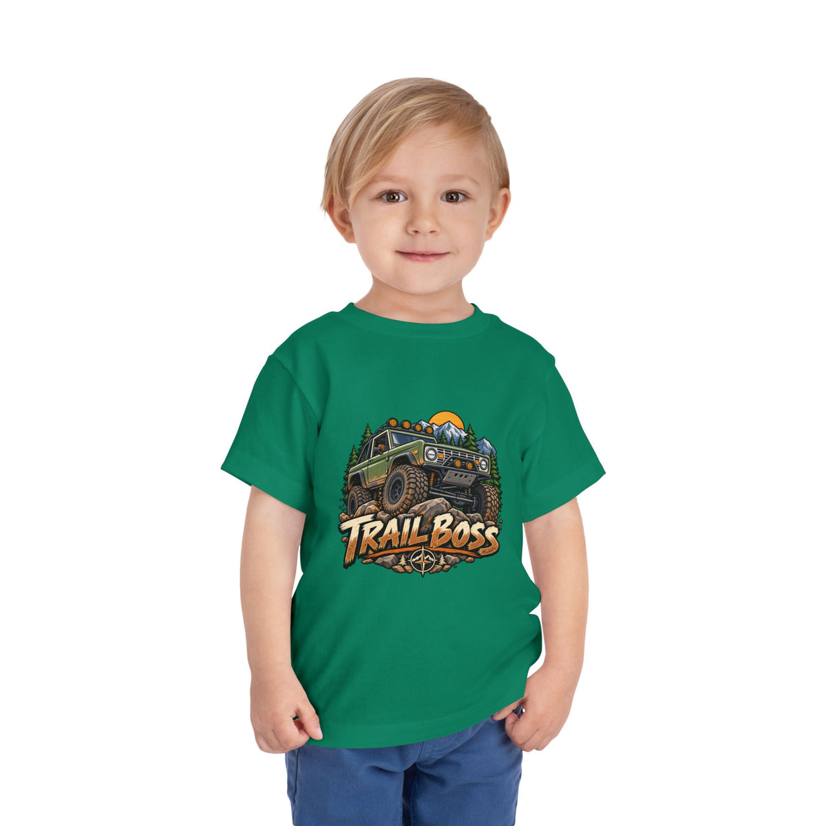 Toddler Tee - 'Trail Boss' Off-Road Jeep Graphic Shirt for Kids
