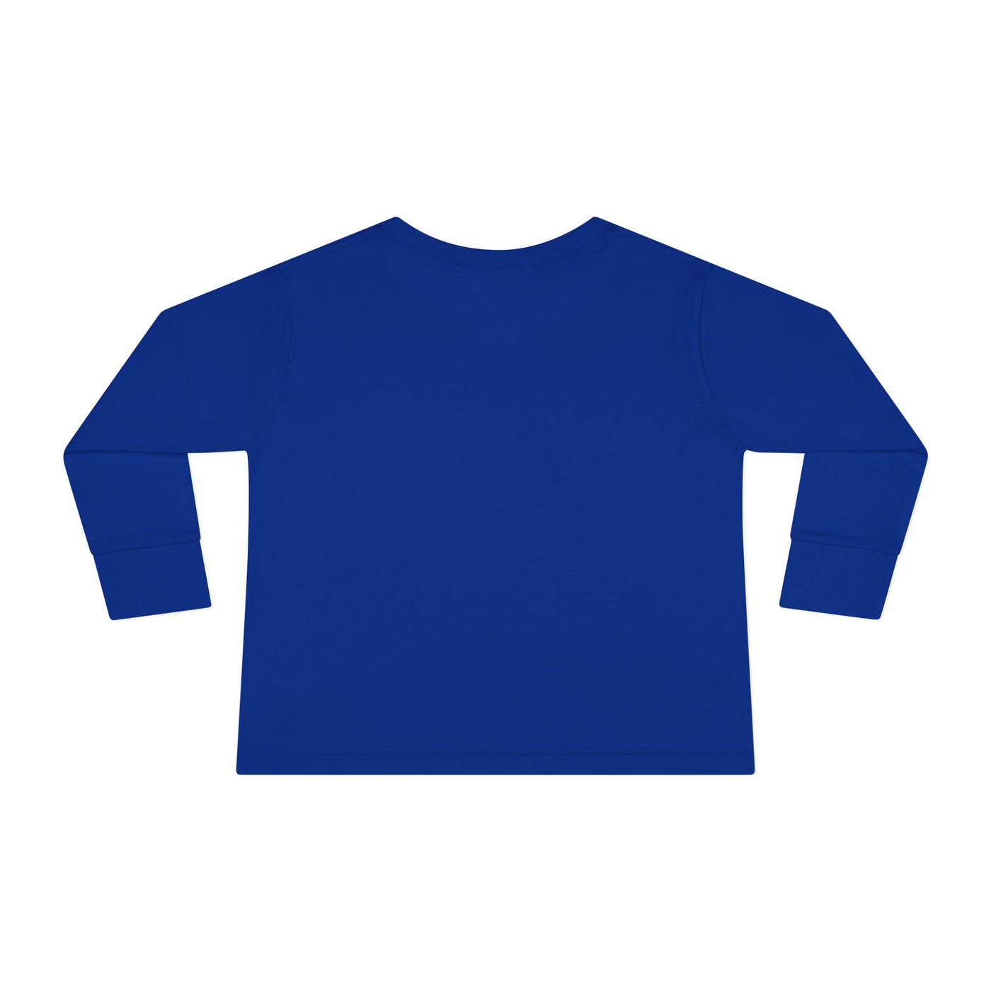 Toddler Long Sleeve Tee — Blue Marlin Jumping Graphic Kids Shirt (Fishing, Ocean, Nautical)