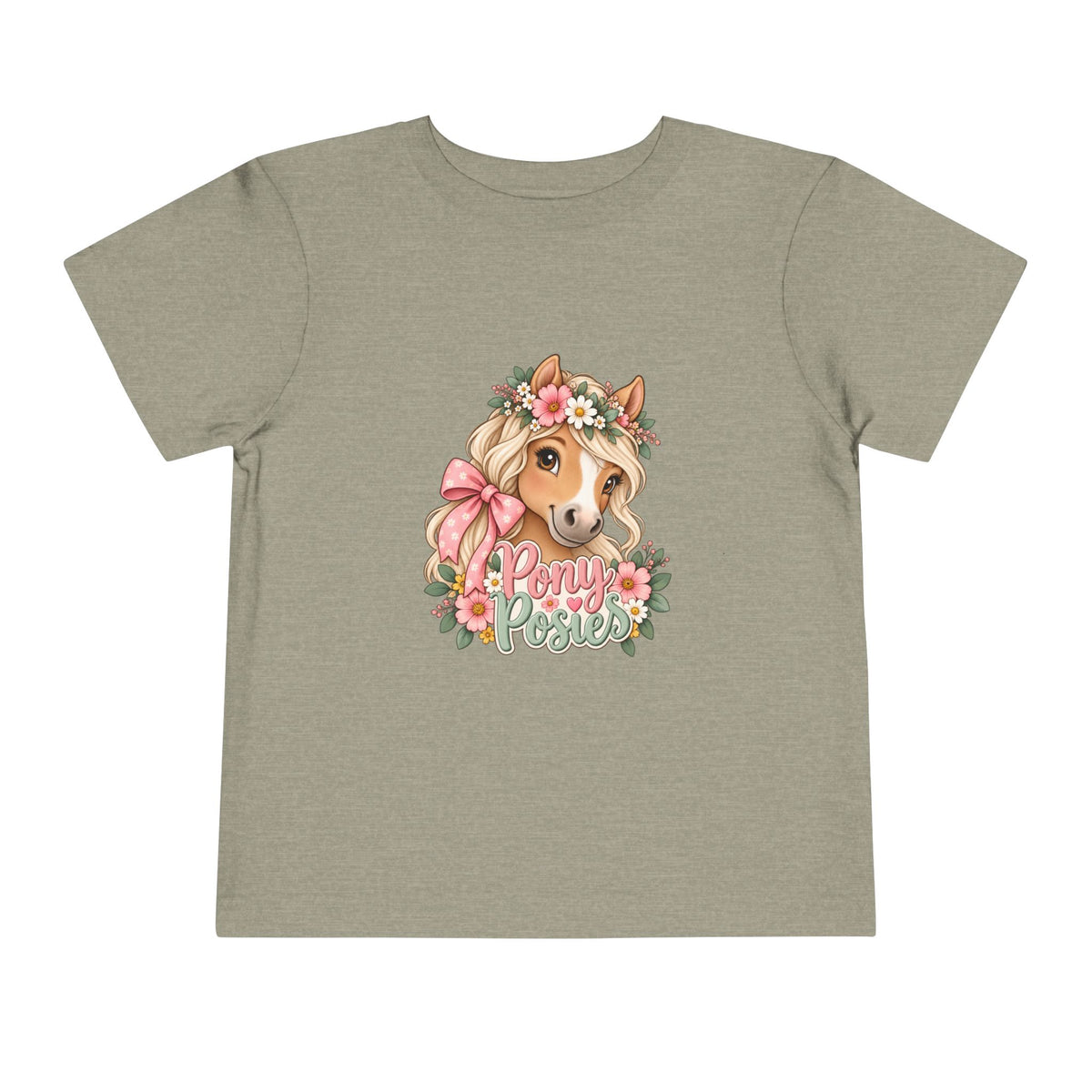 Toddler Tee — Floral Corgi "Pony Posse" Cute Dog Graphic