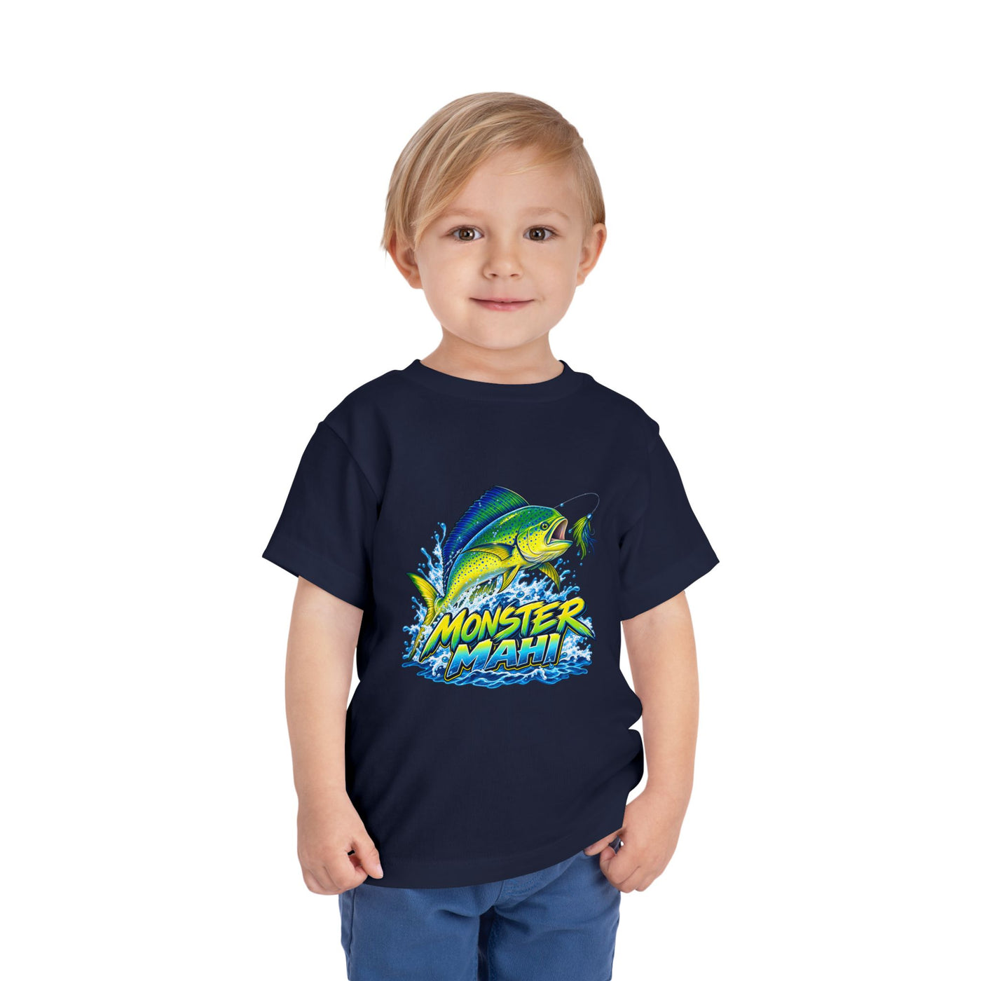 Toddler Tee — 'Monster Mahi' Fishing Graphic Kids Shirt